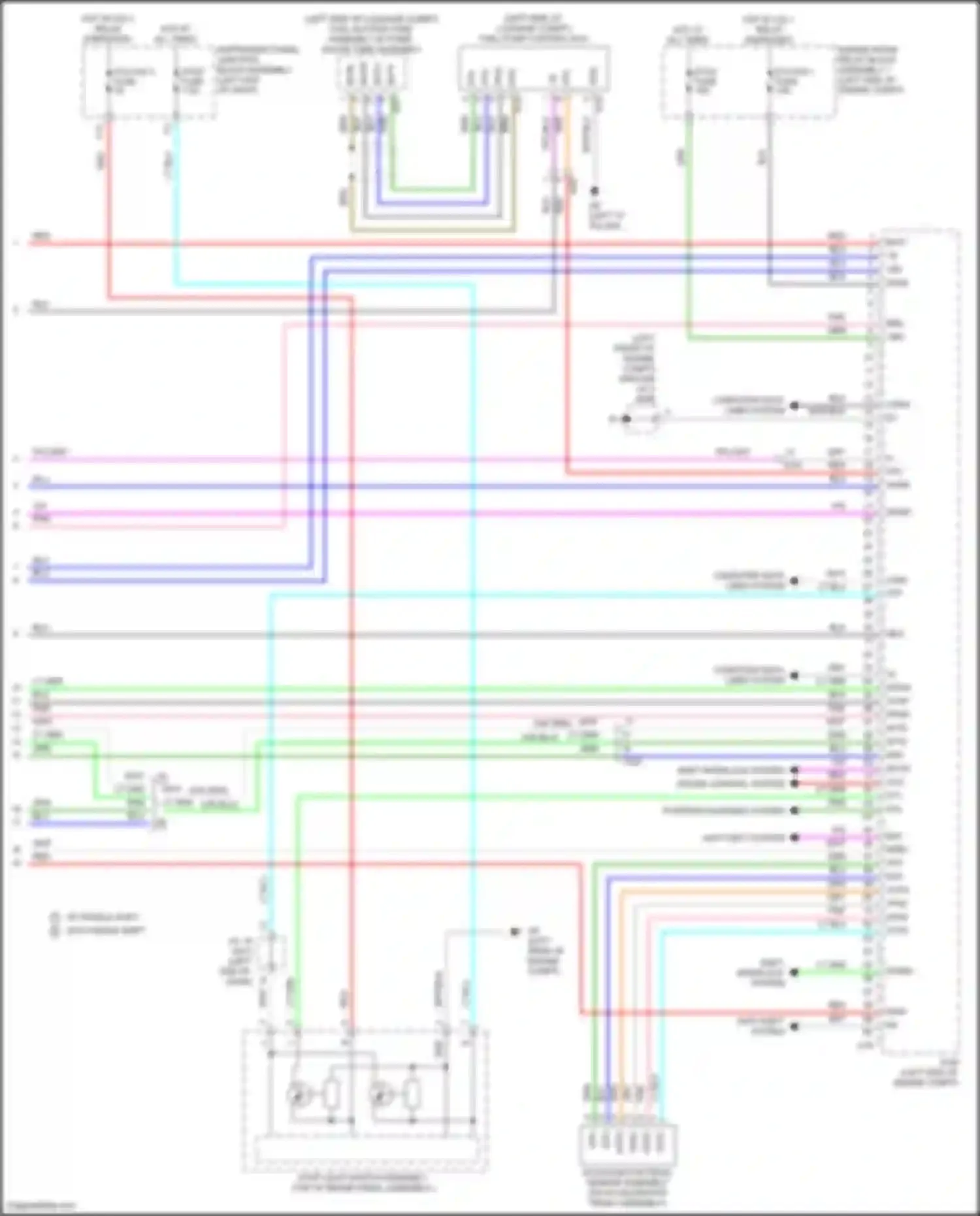 Avalon Toyota XX50 (2018-2024): Wiring diagram engine performance 3.5l (10 of 10)