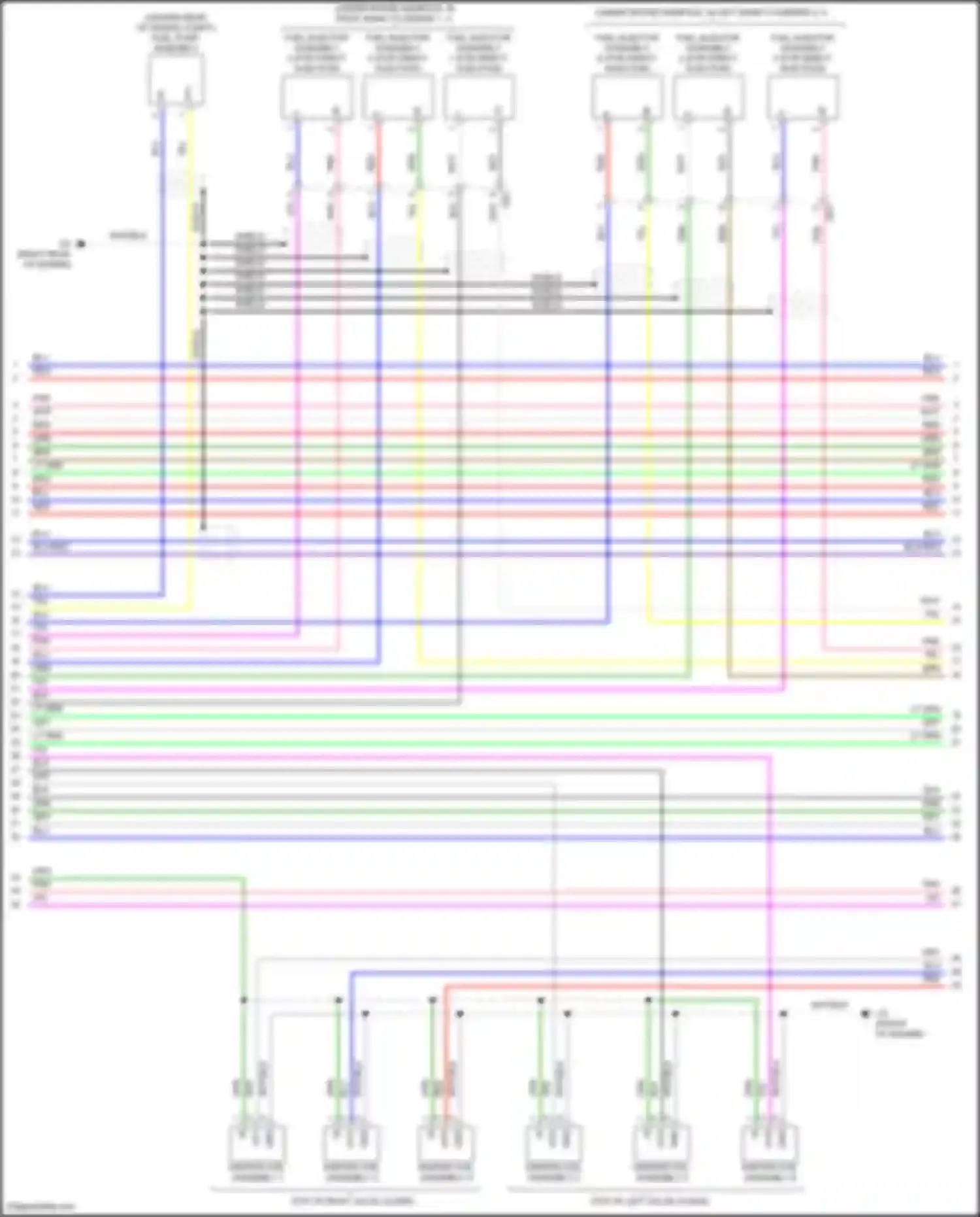 Avalon Toyota XX50 (2018-2024): Wiring diagram engine performance 3.5l (2 of 10)
