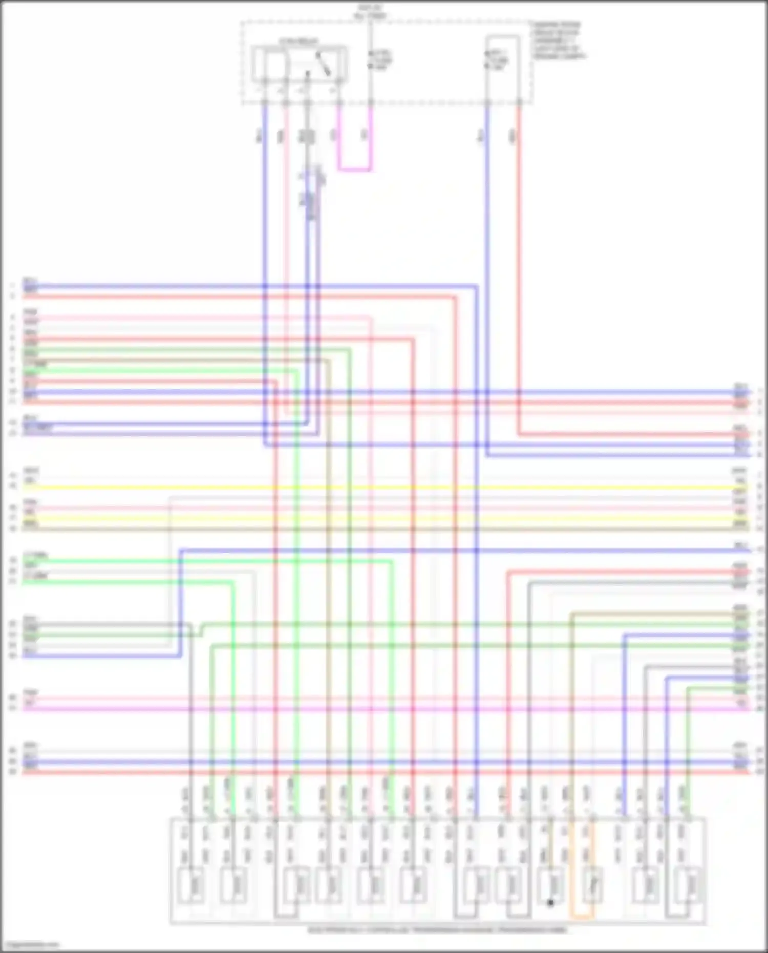 Avalon Toyota XX50 (2018-2024): Wiring diagram engine performance 3.5l (3 of 10)