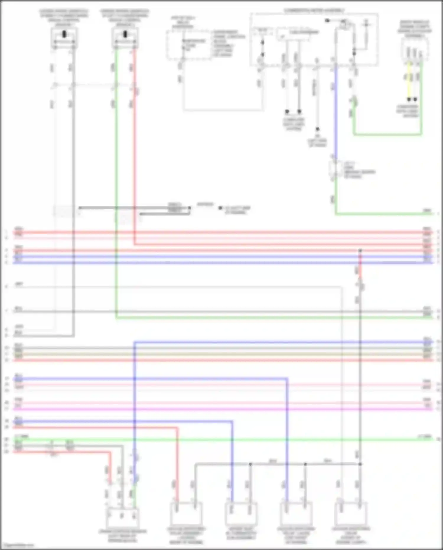Avalon Toyota XX50 (2018-2024): Wiring diagram engine performance 3.5l (5 of 10)