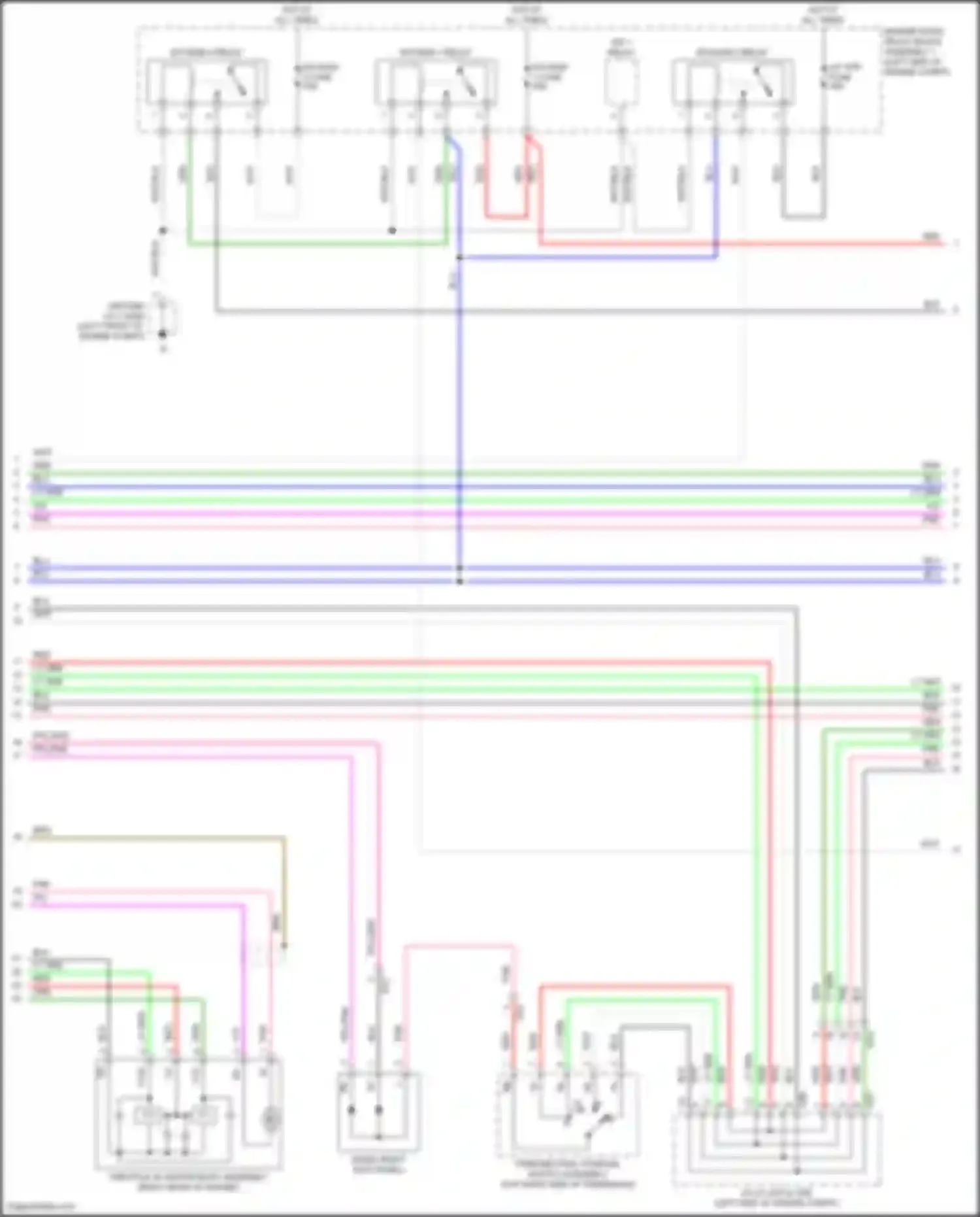 Avalon Toyota XX50 (2018-2024): Wiring diagram engine performance 3.5l (8 of 10)