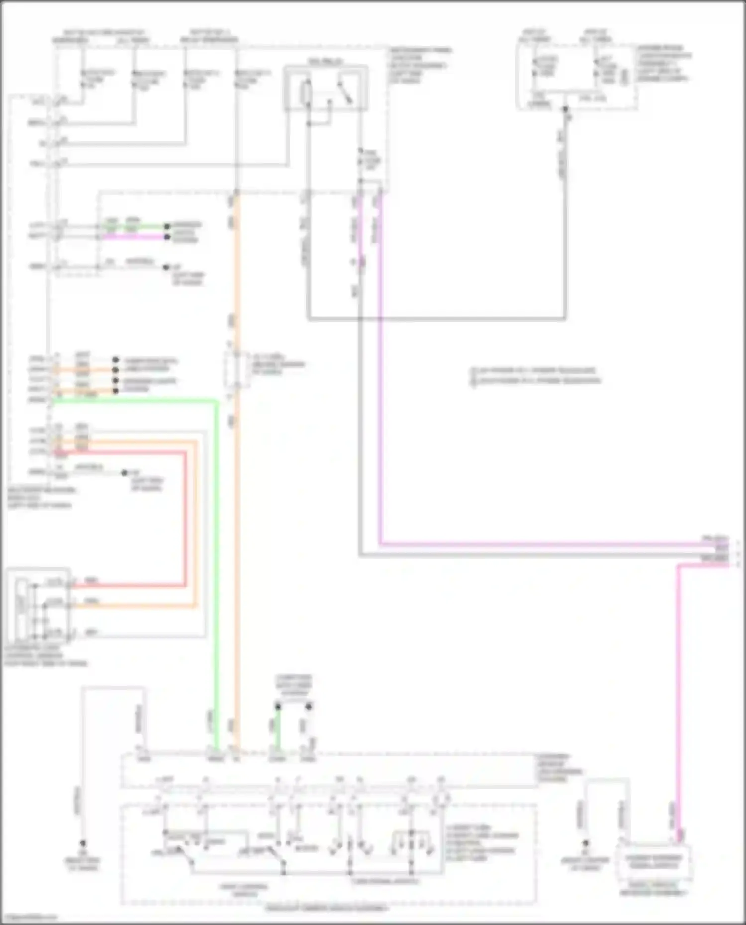 Avalon Toyota XX50 (2018-2024): Exterior lamps circuit (1 of 5)