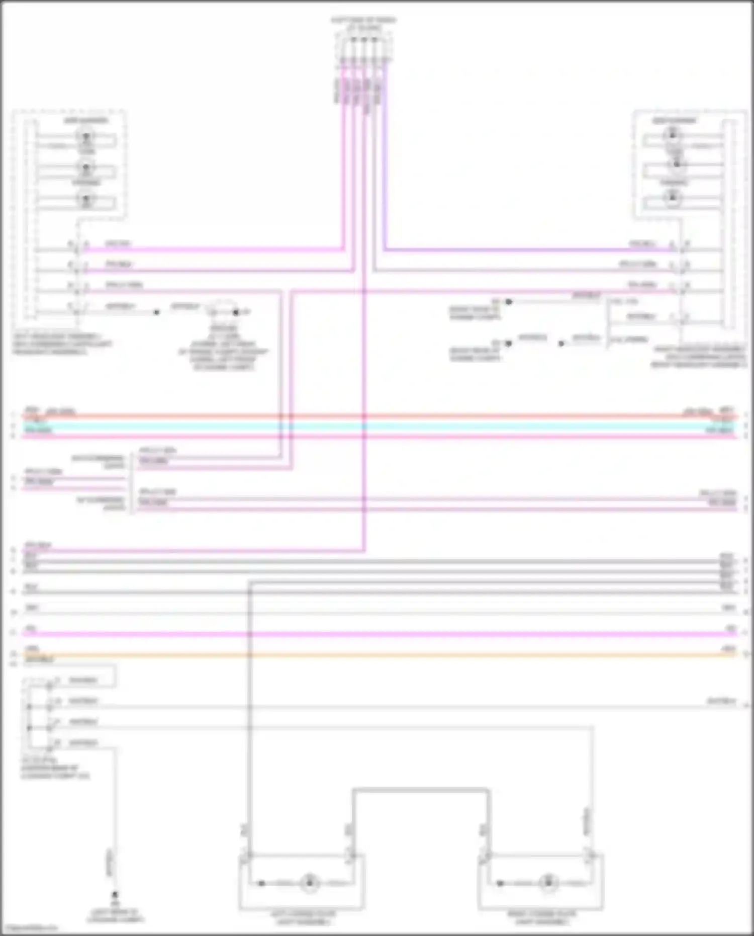 Avalon Toyota XX50 (2018-2024): Exterior lamps circuit (4 of 5)