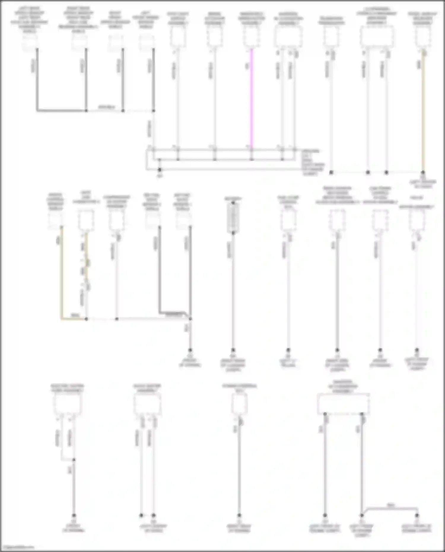 Avalon Toyota XX50 (2018-2024): Ground distribution circuit, hybrid (2 of 5)