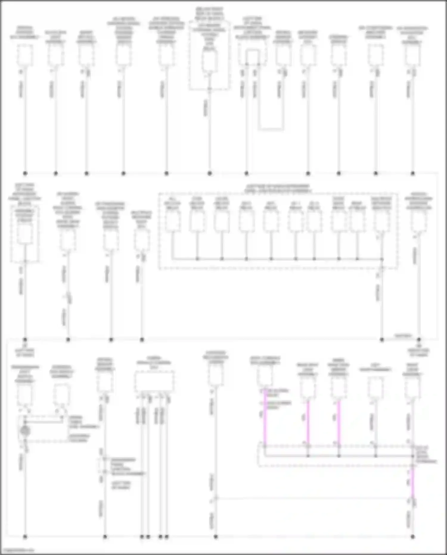 Avalon Toyota XX50 (2018-2024): Ground distribution circuit, hybrid (3 of 5)