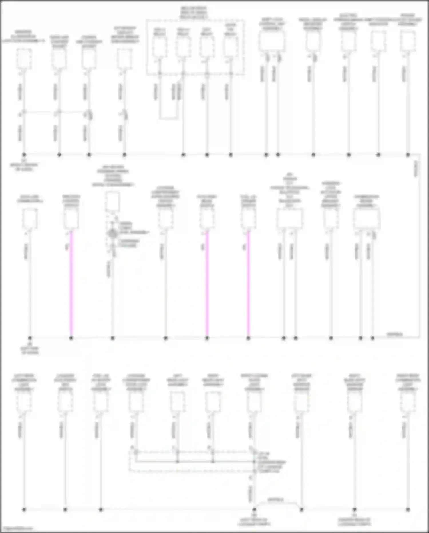 Avalon Toyota XX50 (2018-2024): Ground distribution circuit, hybrid (4 of 5)