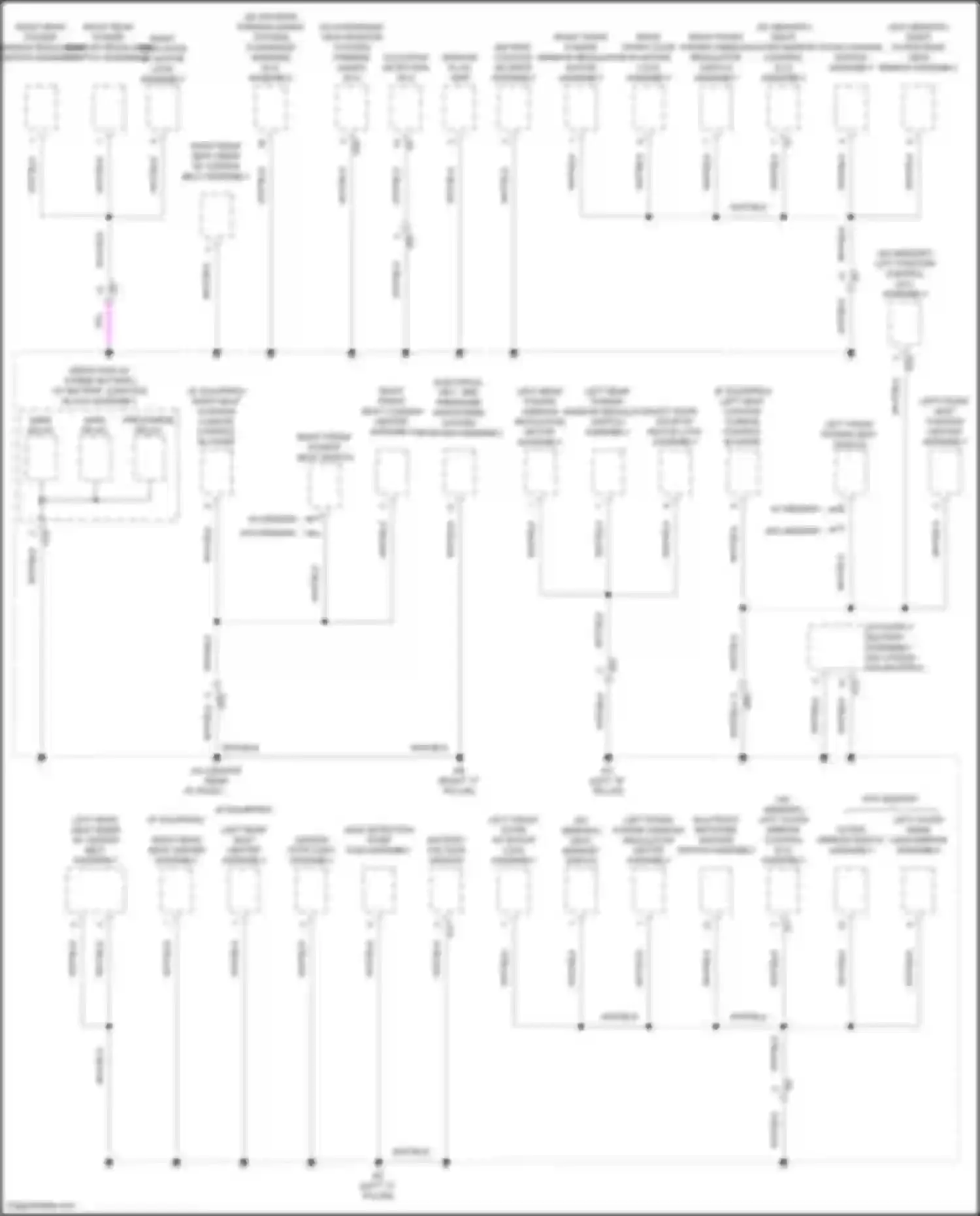 Avalon Toyota XX50 (2018-2024): Ground distribution circuit, hybrid (5 of 5)