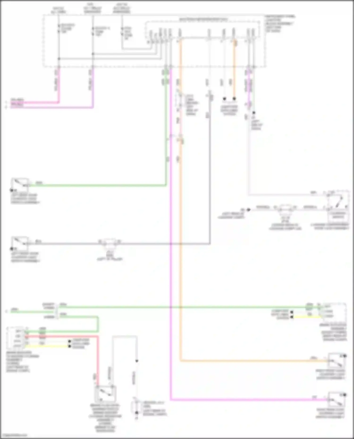 Avalon Toyota XX50 (2018-2024): Instrument cluster circuit (4 of 4)