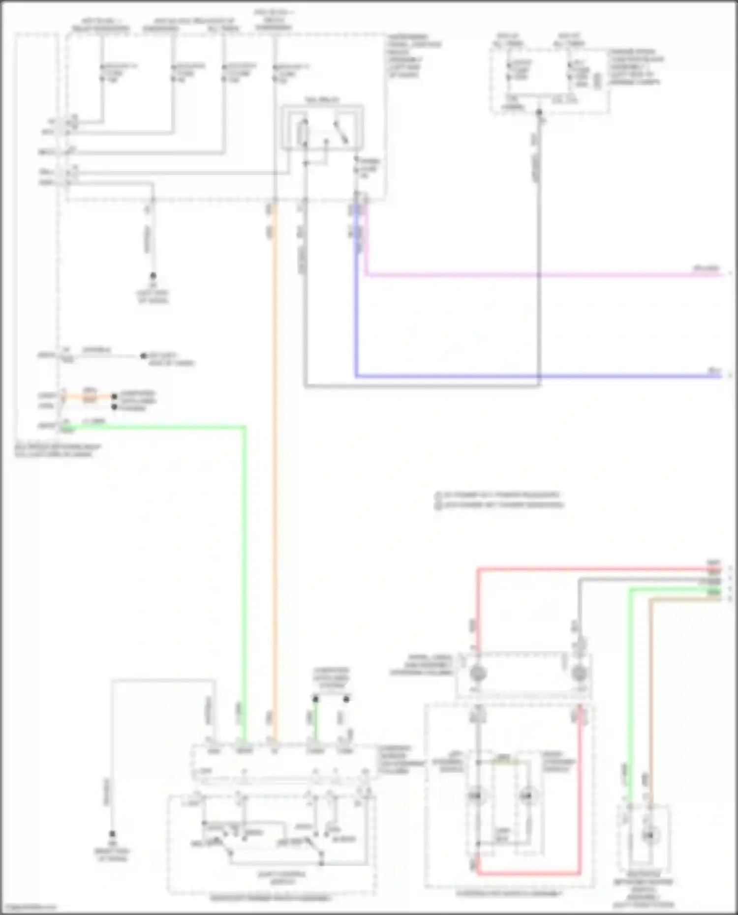 Avalon Toyota XX50 (2018-2024): Instrument illumination circuit (1 of 4)