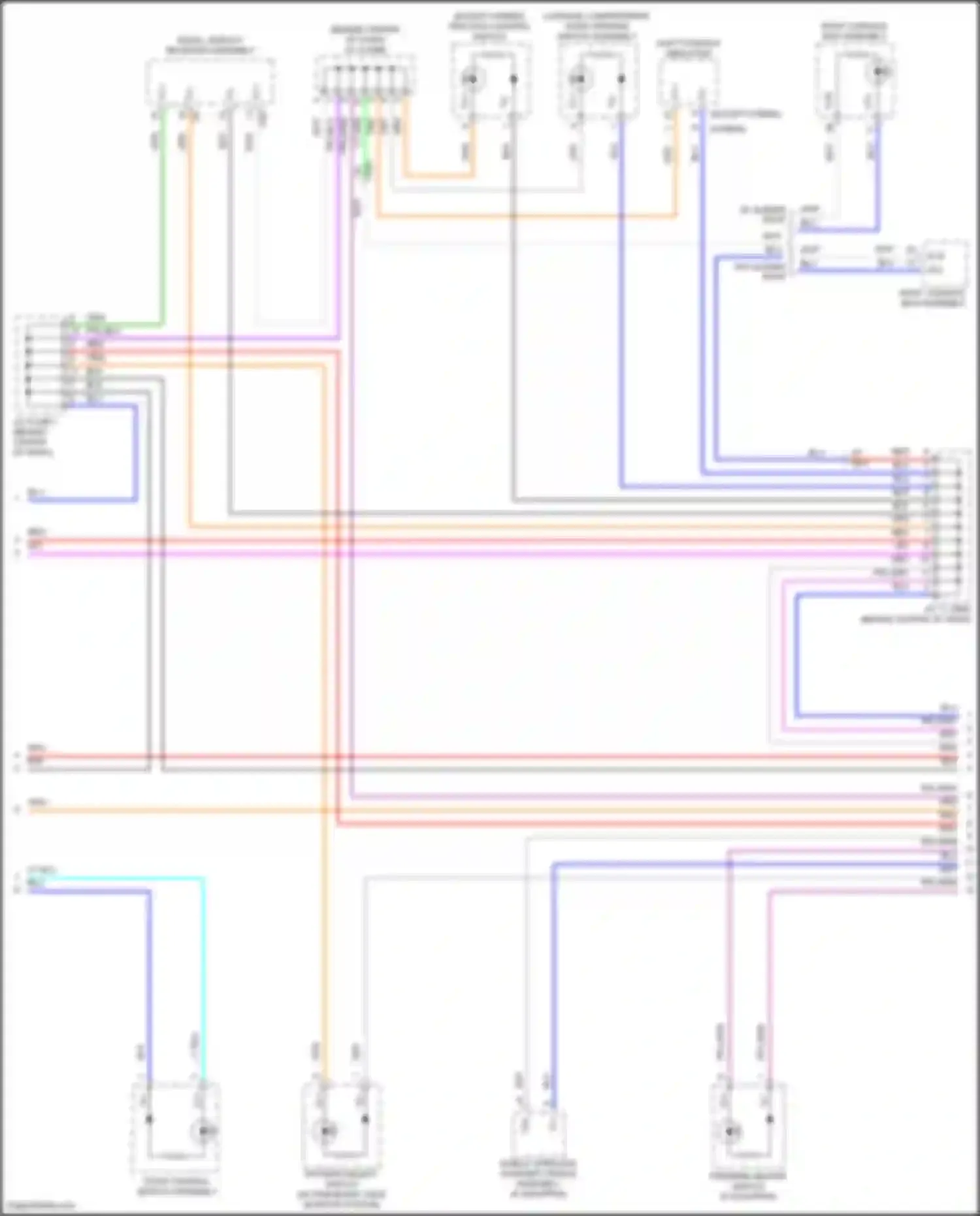 Avalon Toyota XX50 (2018-2024): Instrument illumination circuit (3 of 4)
