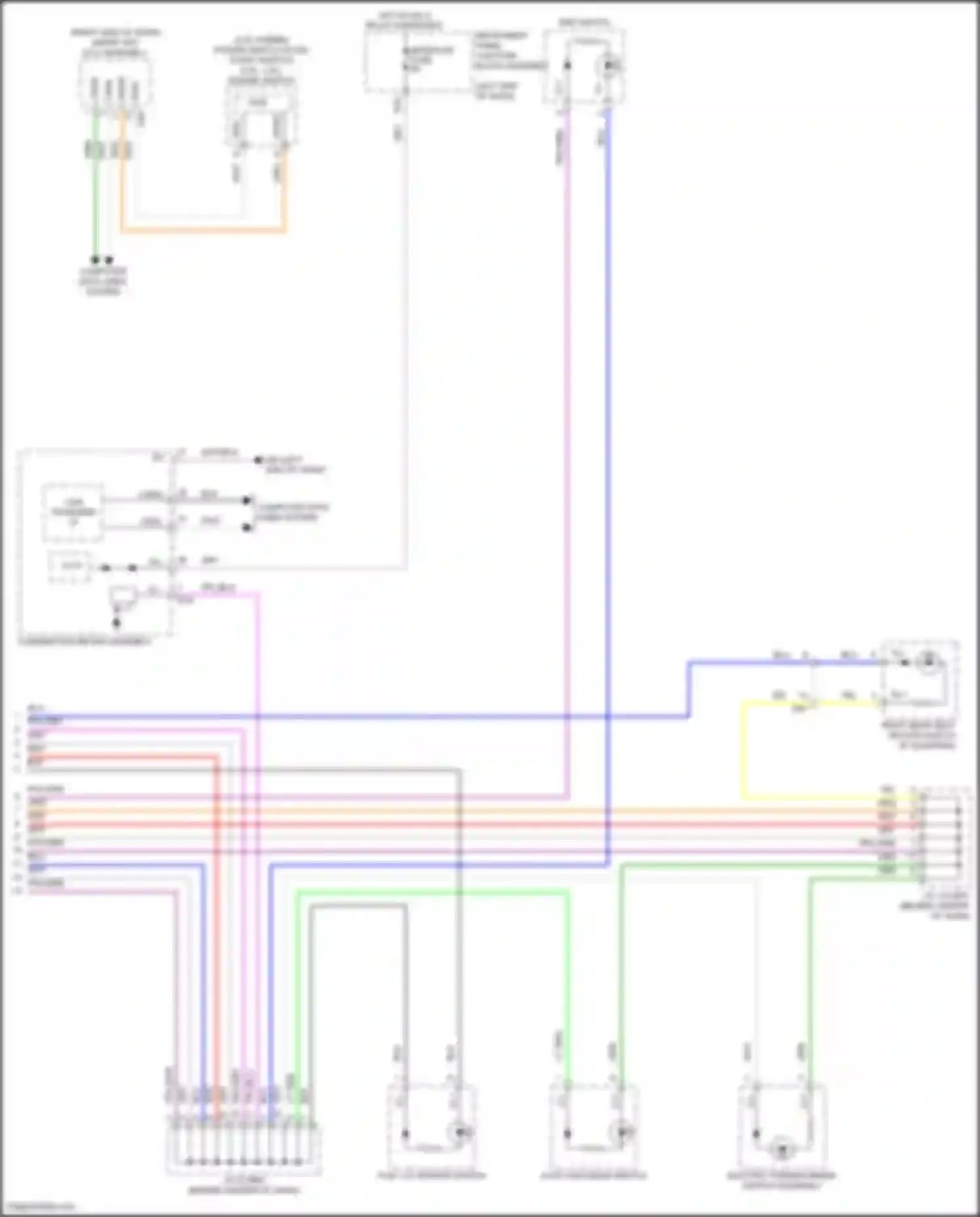 Avalon Toyota XX50 (2018-2024): Instrument illumination circuit (4 of 4)