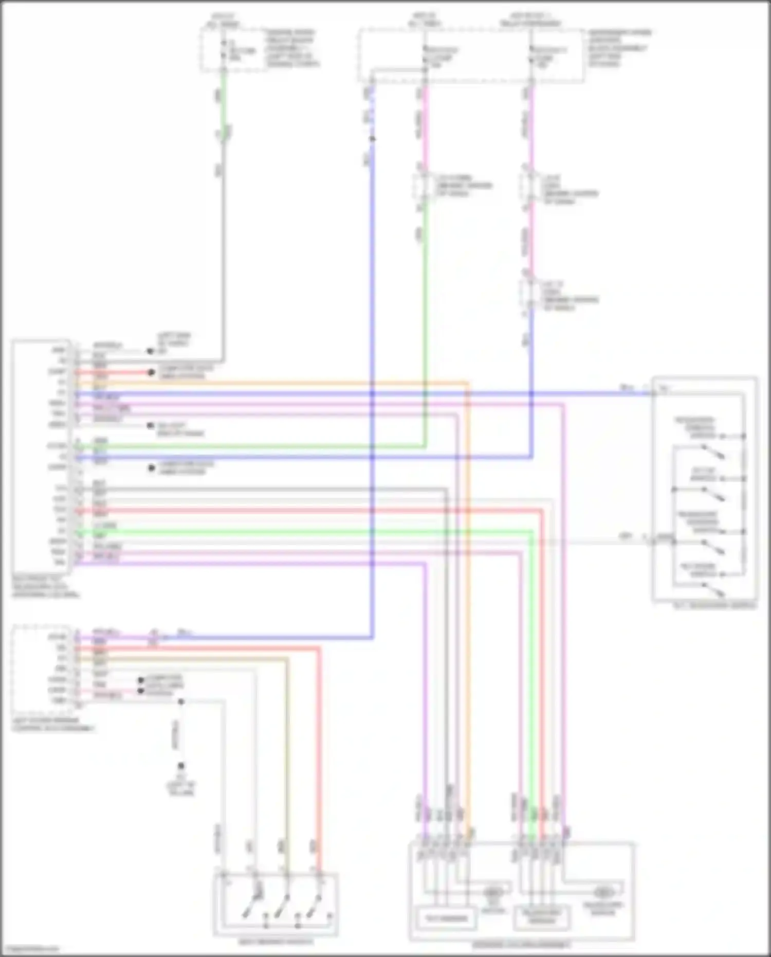 Avalon Toyota XX50 (2018-2024): Memory power tilt & power telescopic circuit