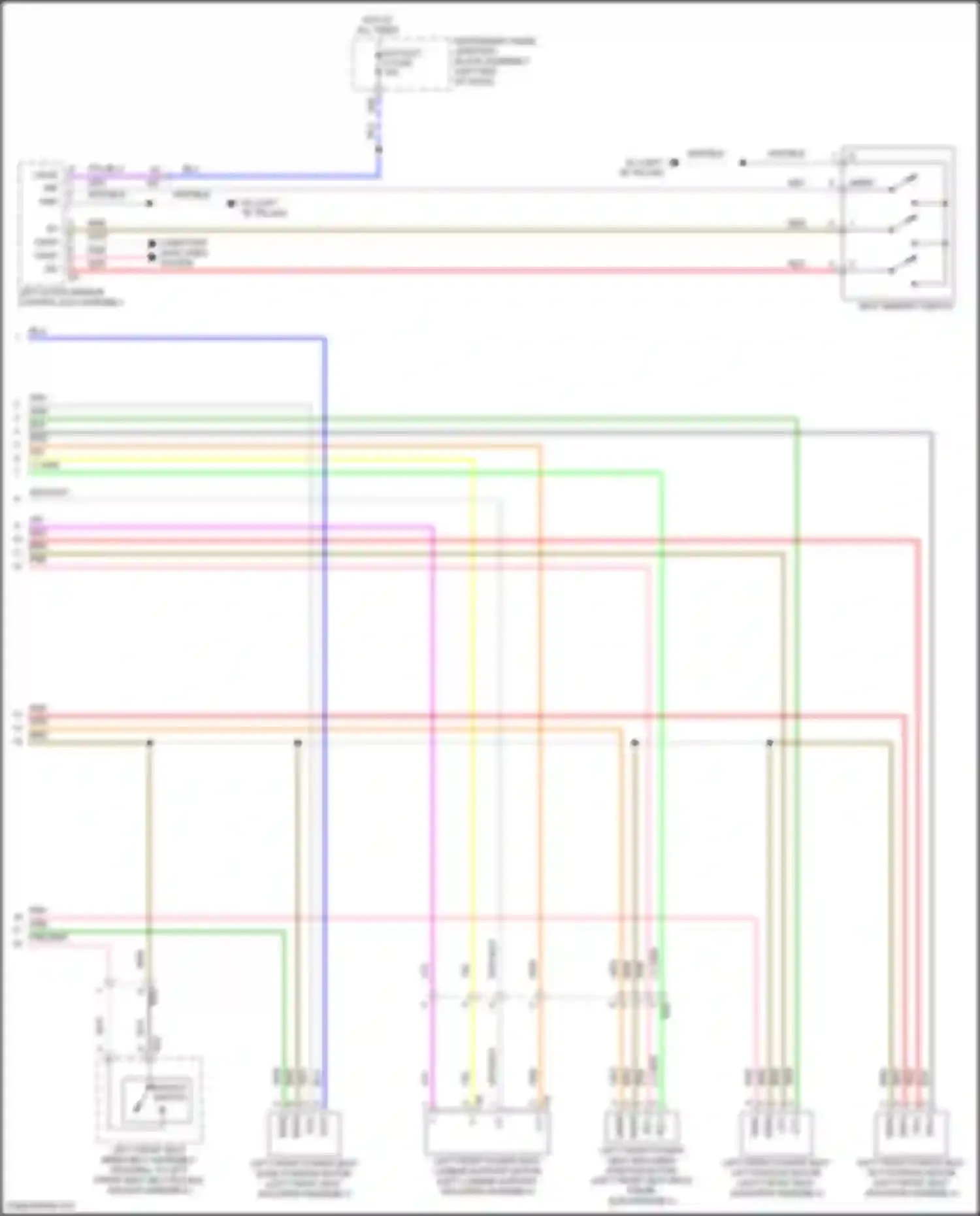 Avalon Toyota XX50 (2018-2024): Memory seat circuit (2 of 2)