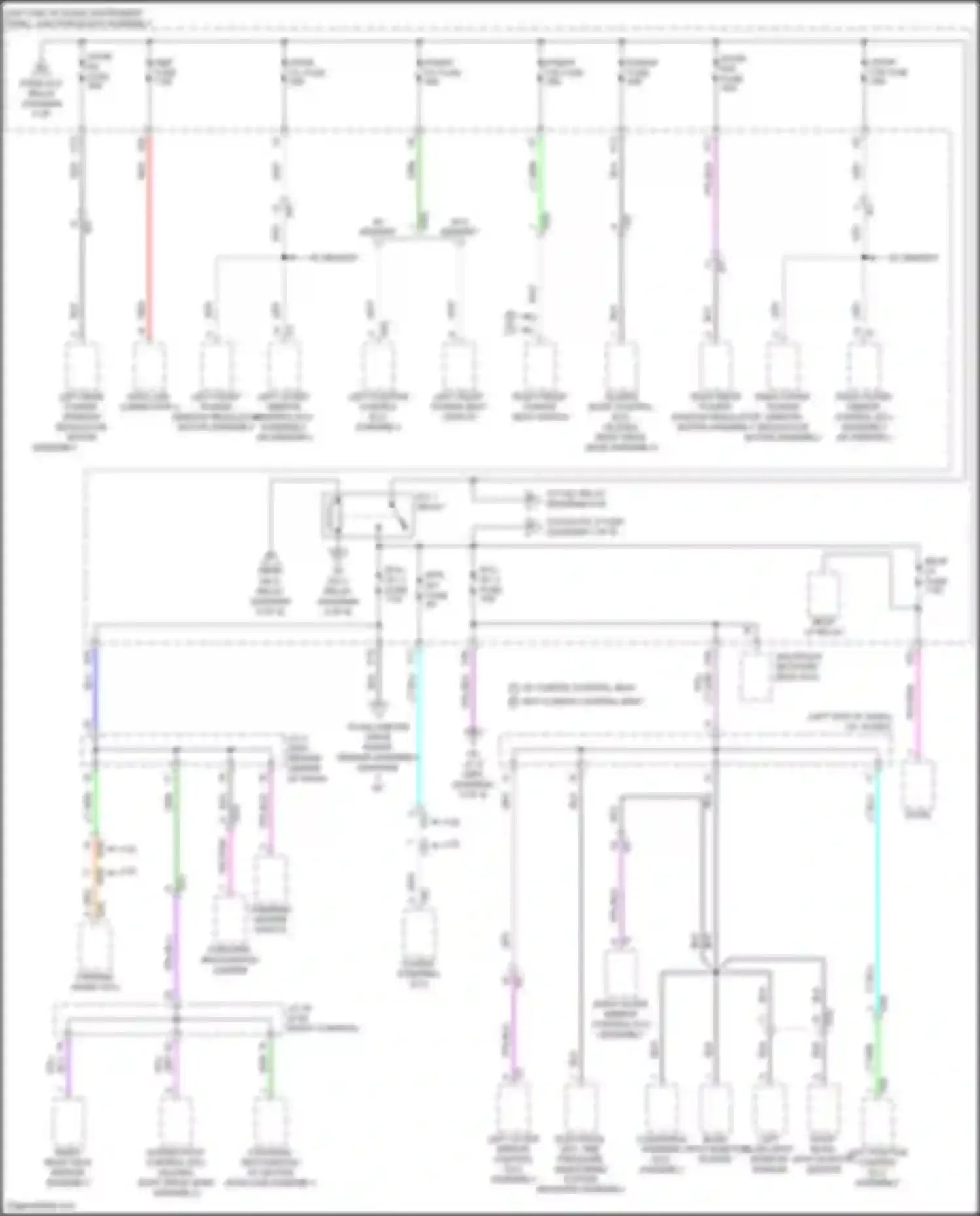 Avalon Toyota XX50 (2018-2024): Power distribution circuit, except hybrid (6 of 8)