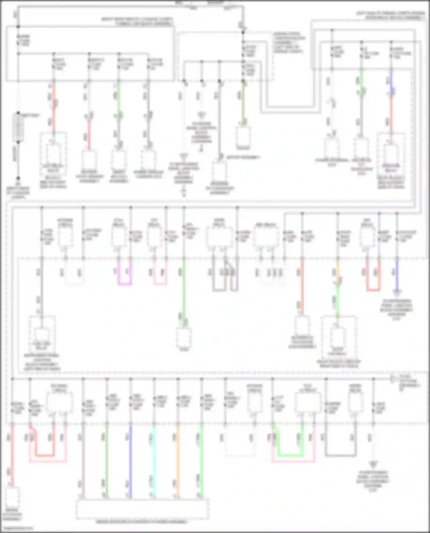 Avalon Toyota XX50 (2018-2024): Power distribution circuit, hybrid (1 of 8)