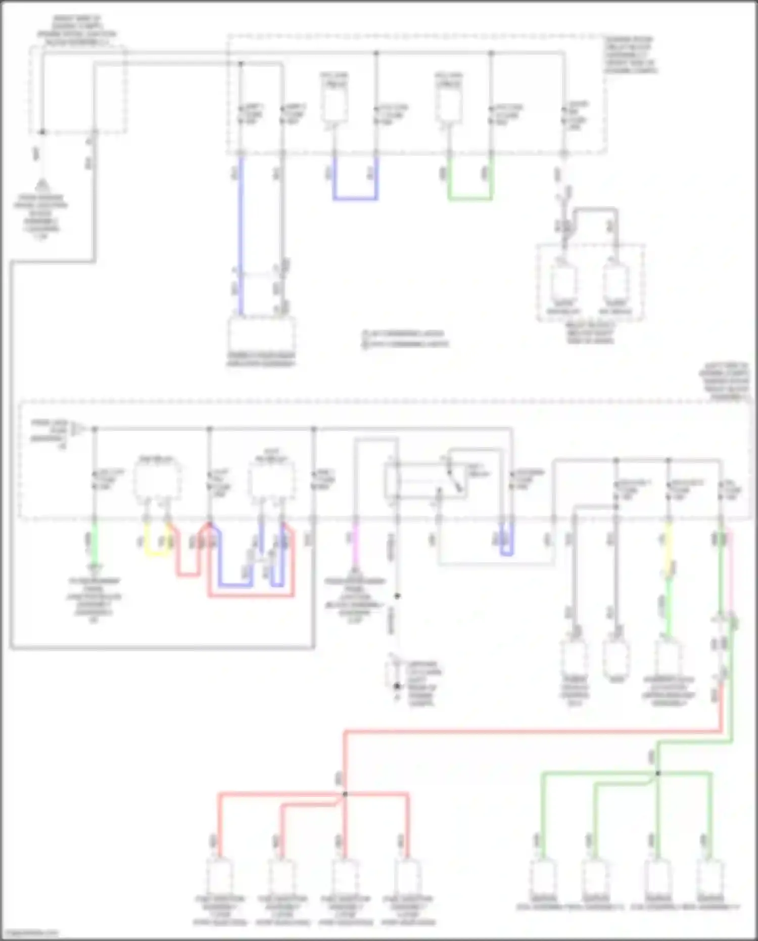 Avalon Toyota XX50 (2018-2024): Power distribution circuit, hybrid (2 of 8)