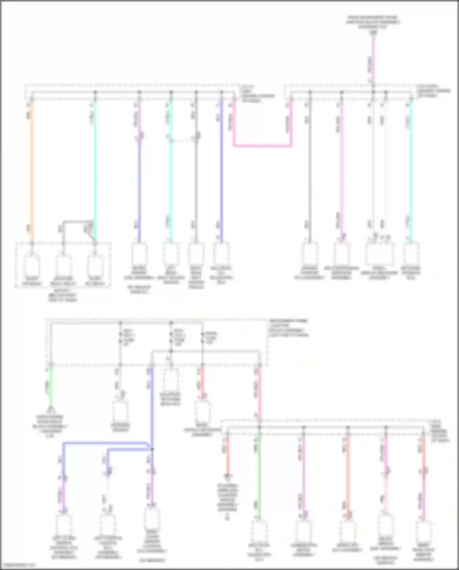 Avalon Toyota XX50 (2018-2024): Power distribution circuit, hybrid (3 of 8)