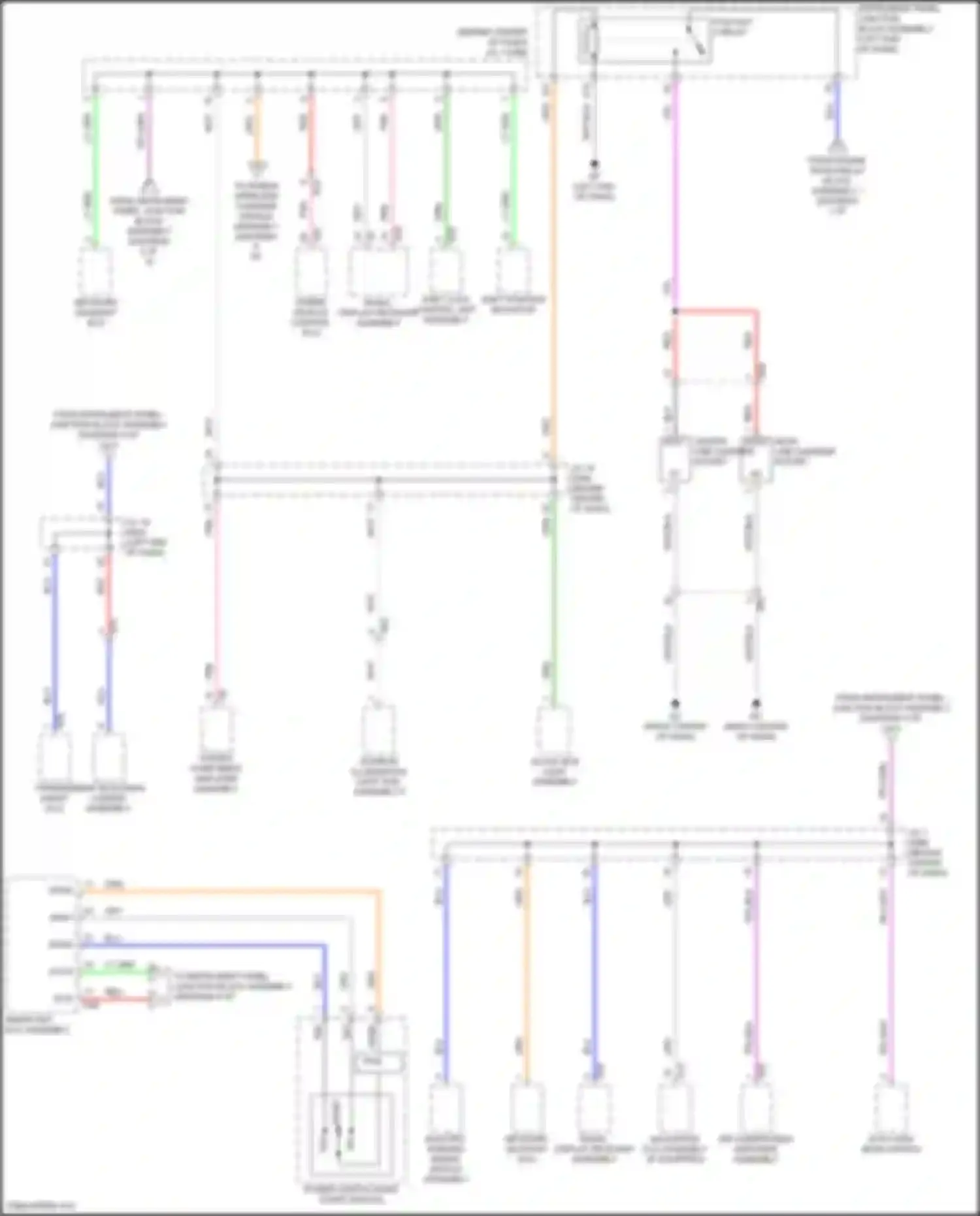 Avalon Toyota XX50 (2018-2024): Power distribution circuit, hybrid (4 of 8)