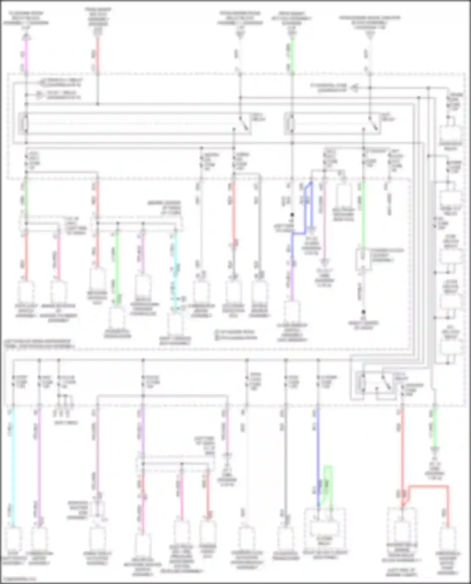 Avalon Toyota XX50 (2018-2024): Power distribution circuit, hybrid (5 of 8)