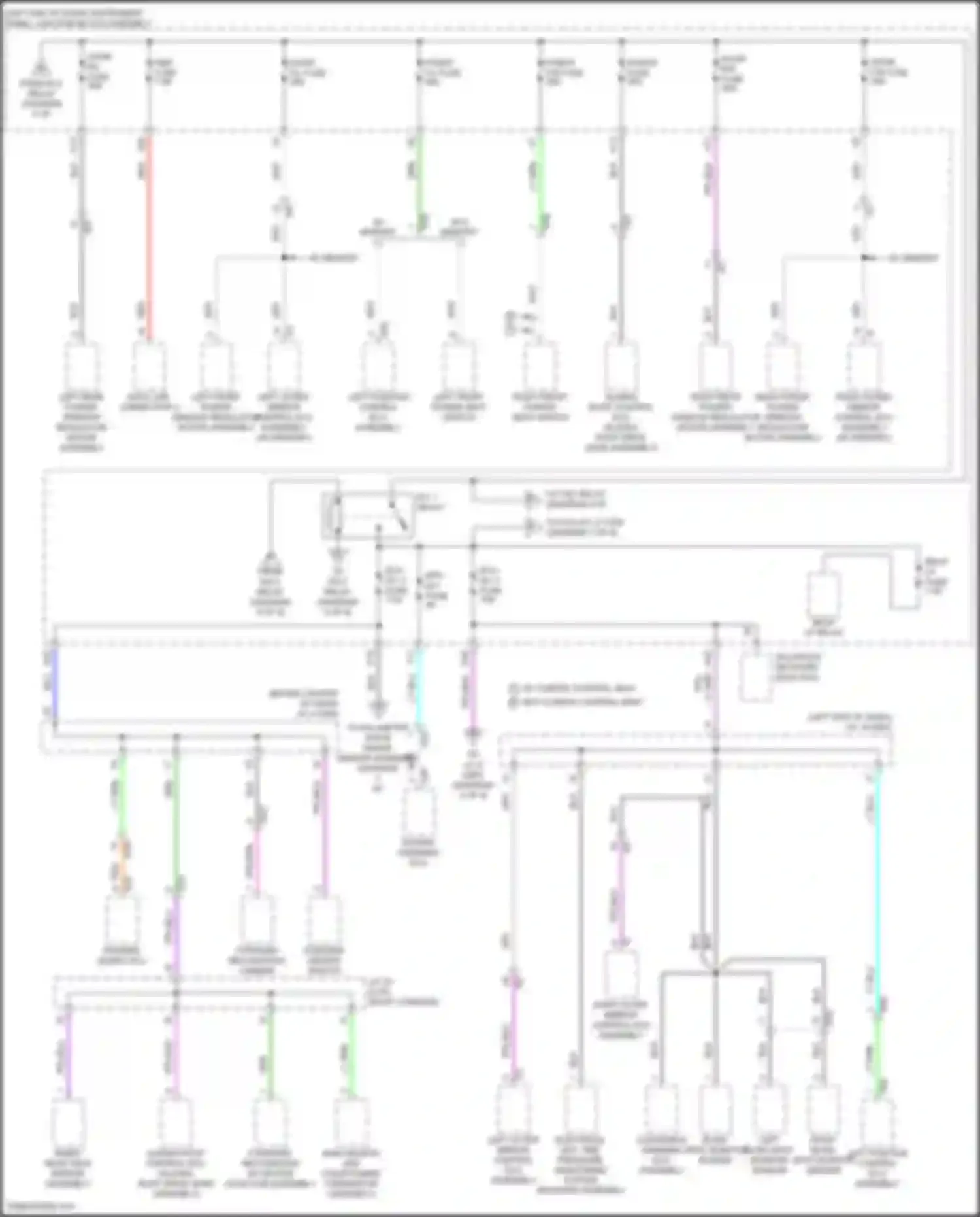 Avalon Toyota XX50 (2018-2024): Power distribution circuit, hybrid (6 of 8)