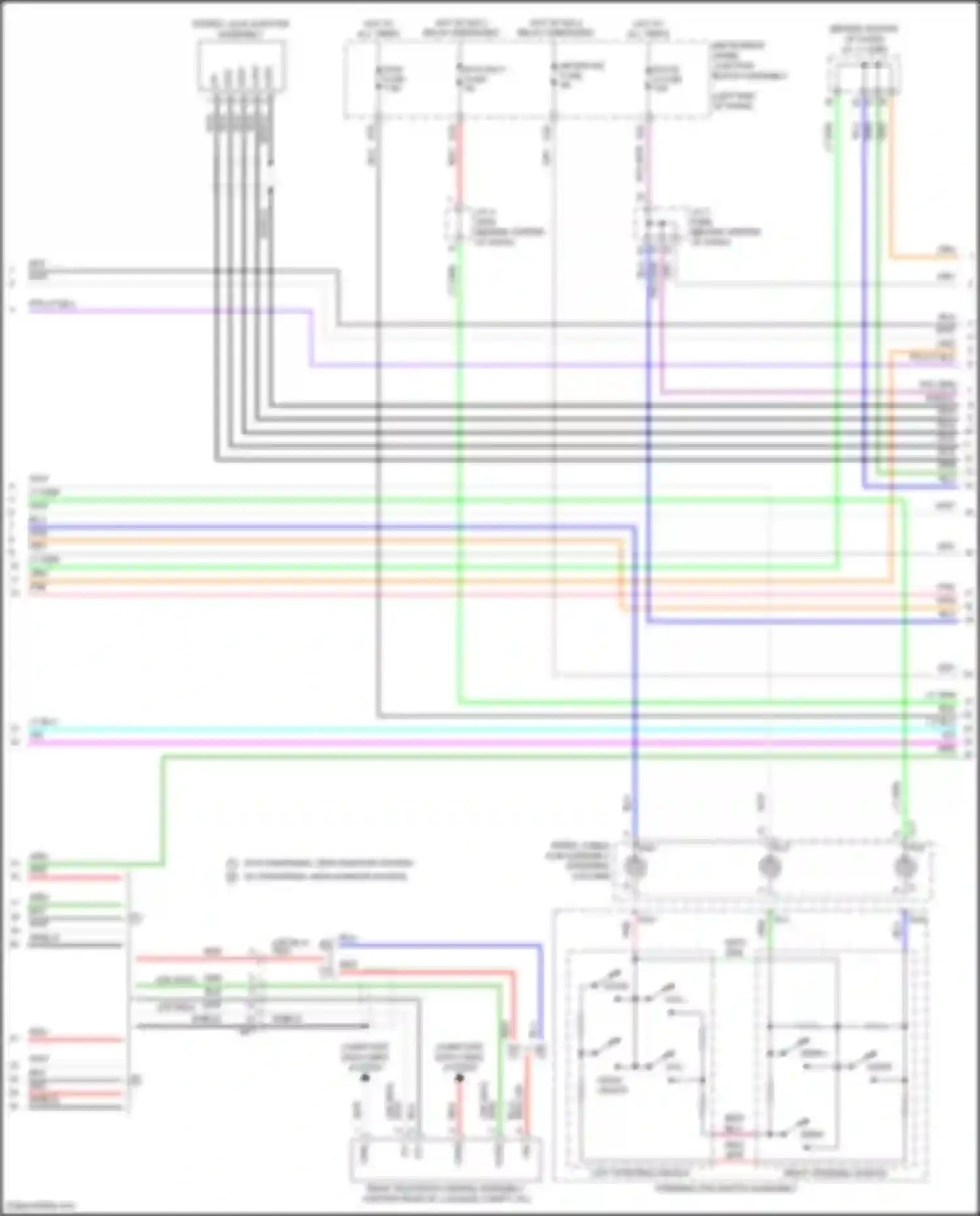 Avalon Toyota XX50 (2018-2024): Radio circuit, w/ navigation (2 of 6)
