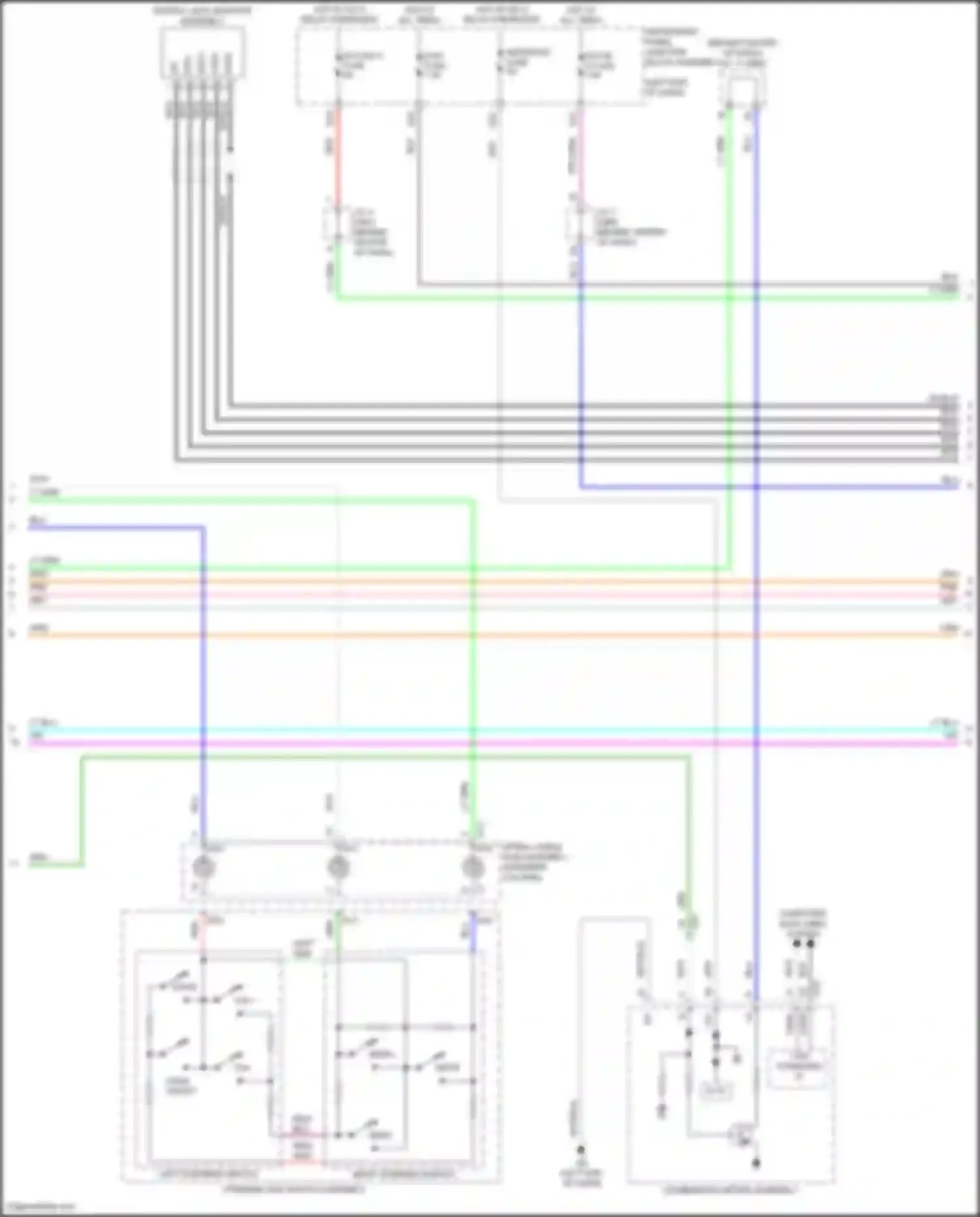 Avalon Toyota XX50 (2018-2024): Radio circuit, w/o navigation (2 of 4)