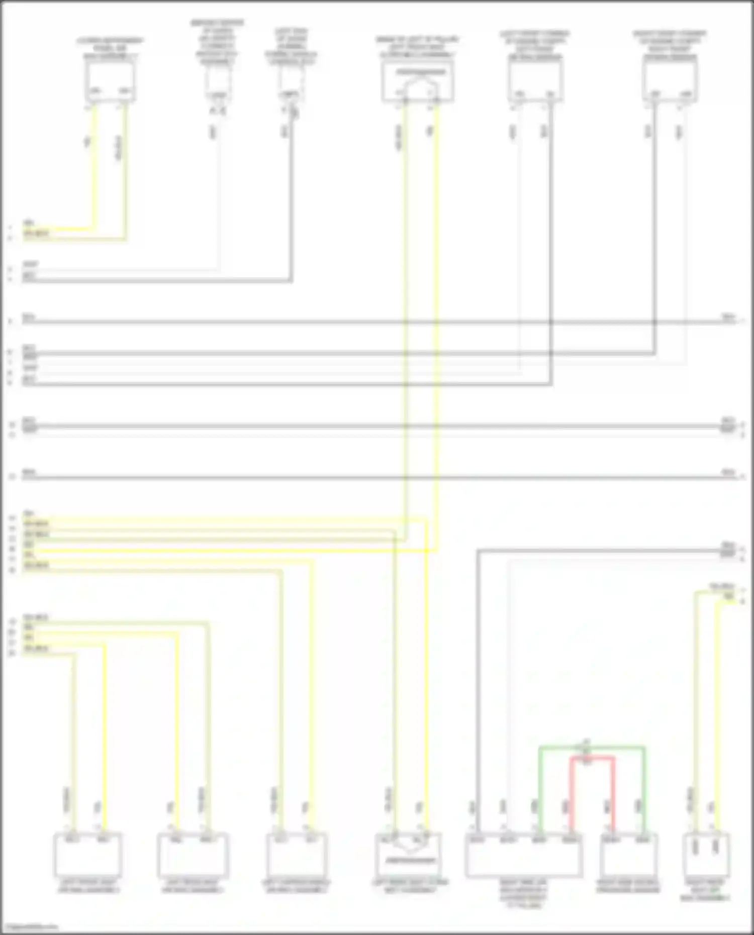 Avalon Toyota XX50 (2018-2024): Supplemental restraints circuit (2 of 4)