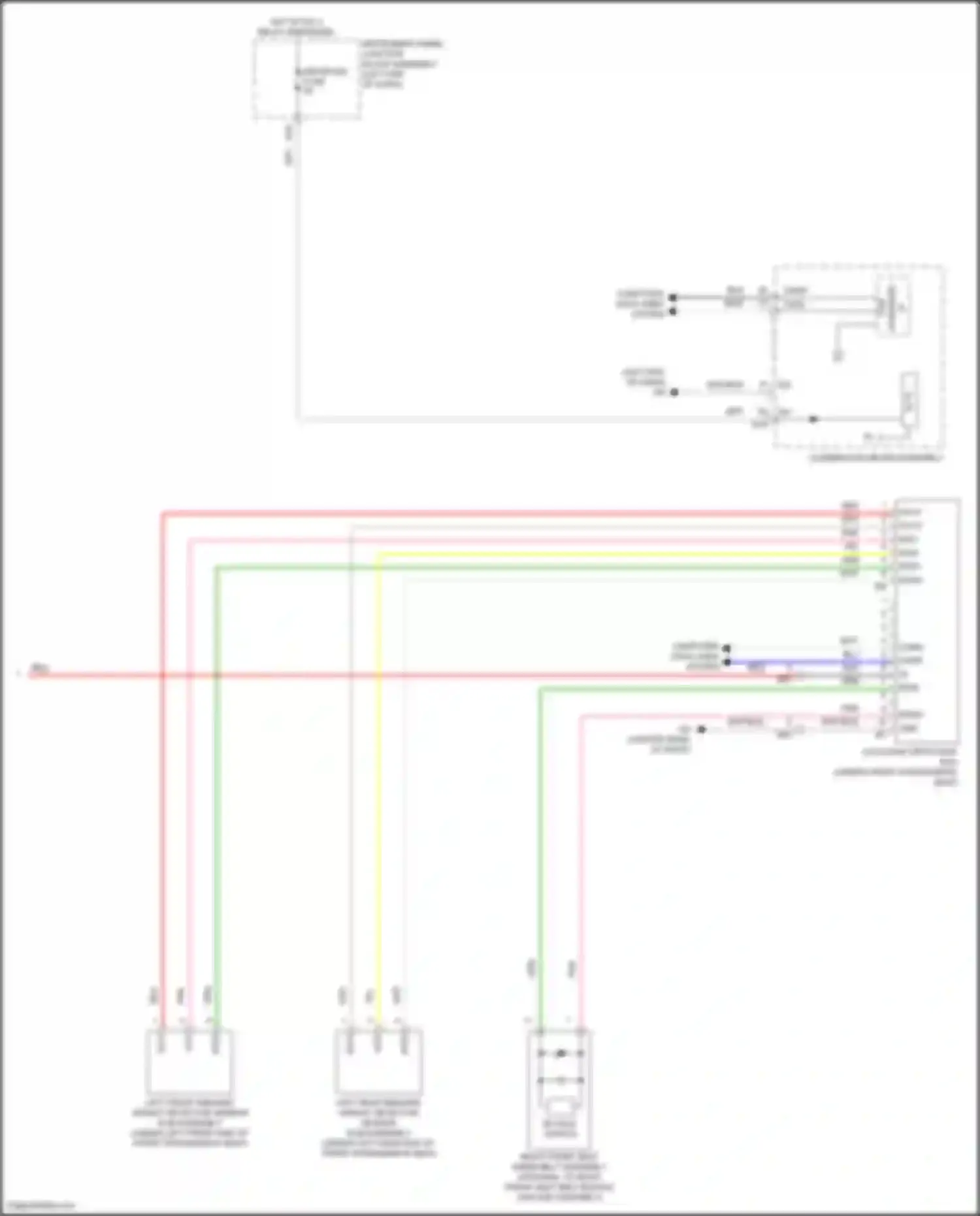 Avalon Toyota XX50 (2018-2024): Supplemental restraints circuit (4 of 4)