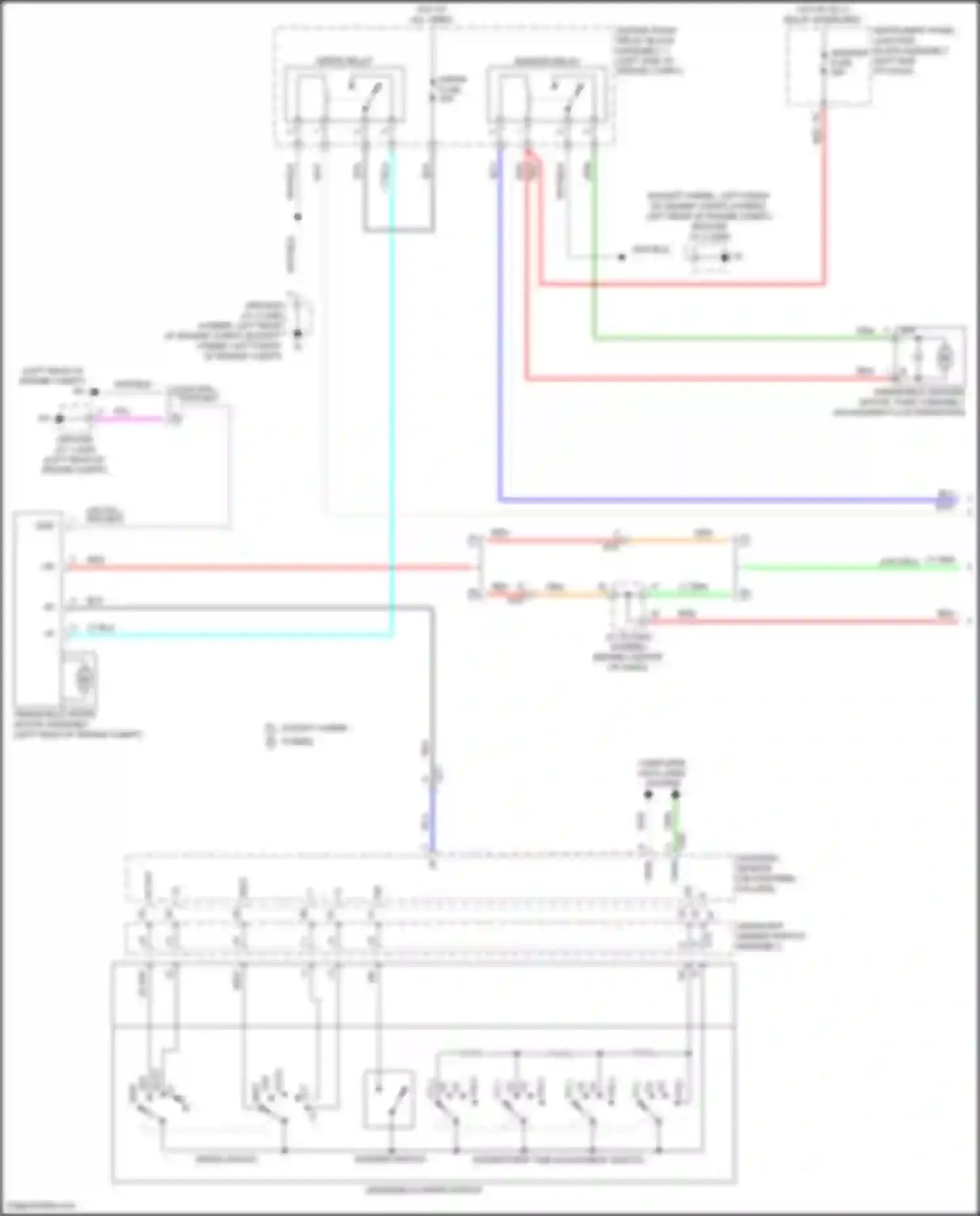 Avalon Toyota XX50 (2018-2024): Wiper/washer circuit (1 of 2)
