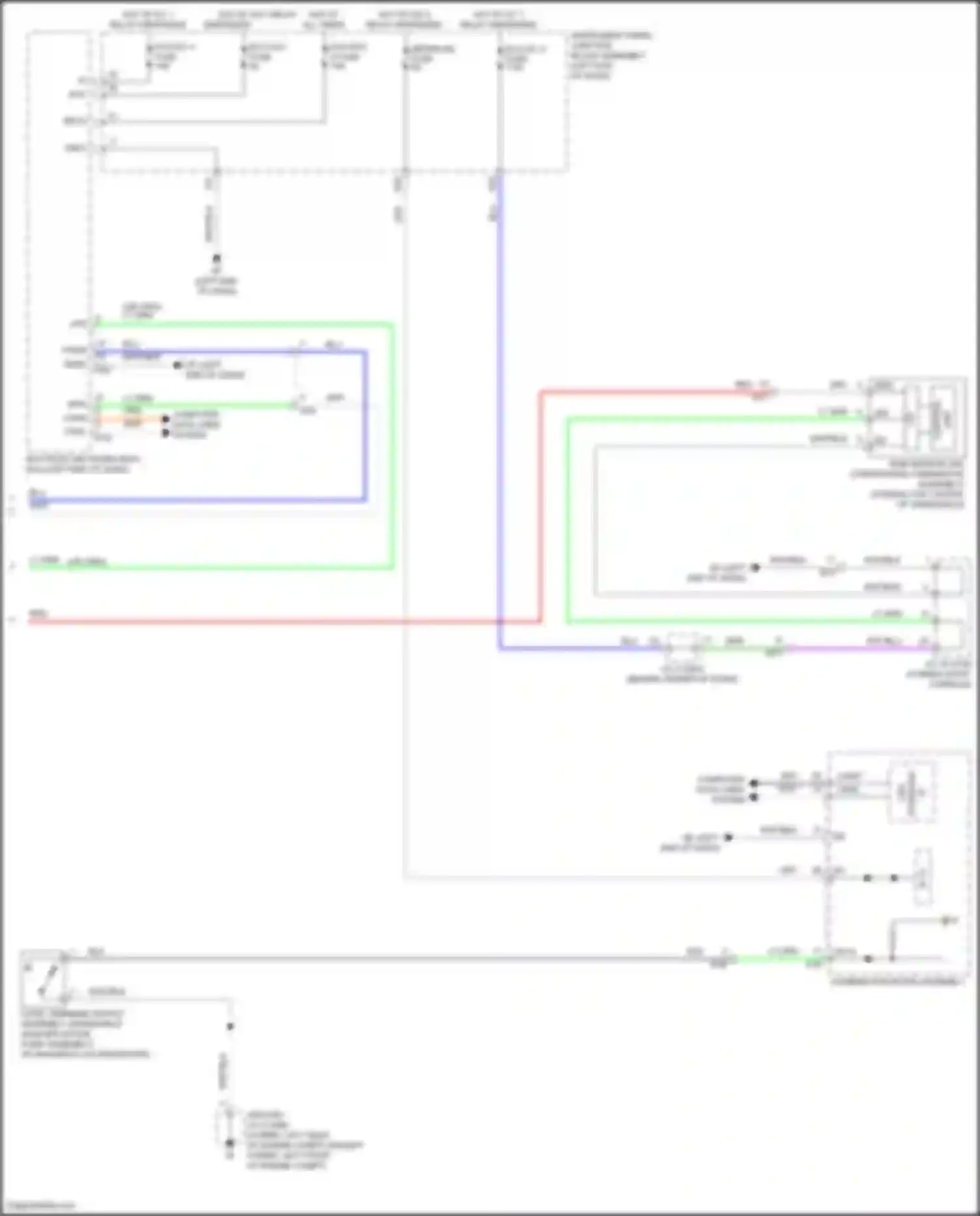 Avalon Toyota XX50 (2018-2024): Wiper/washer circuit (2 of 2)