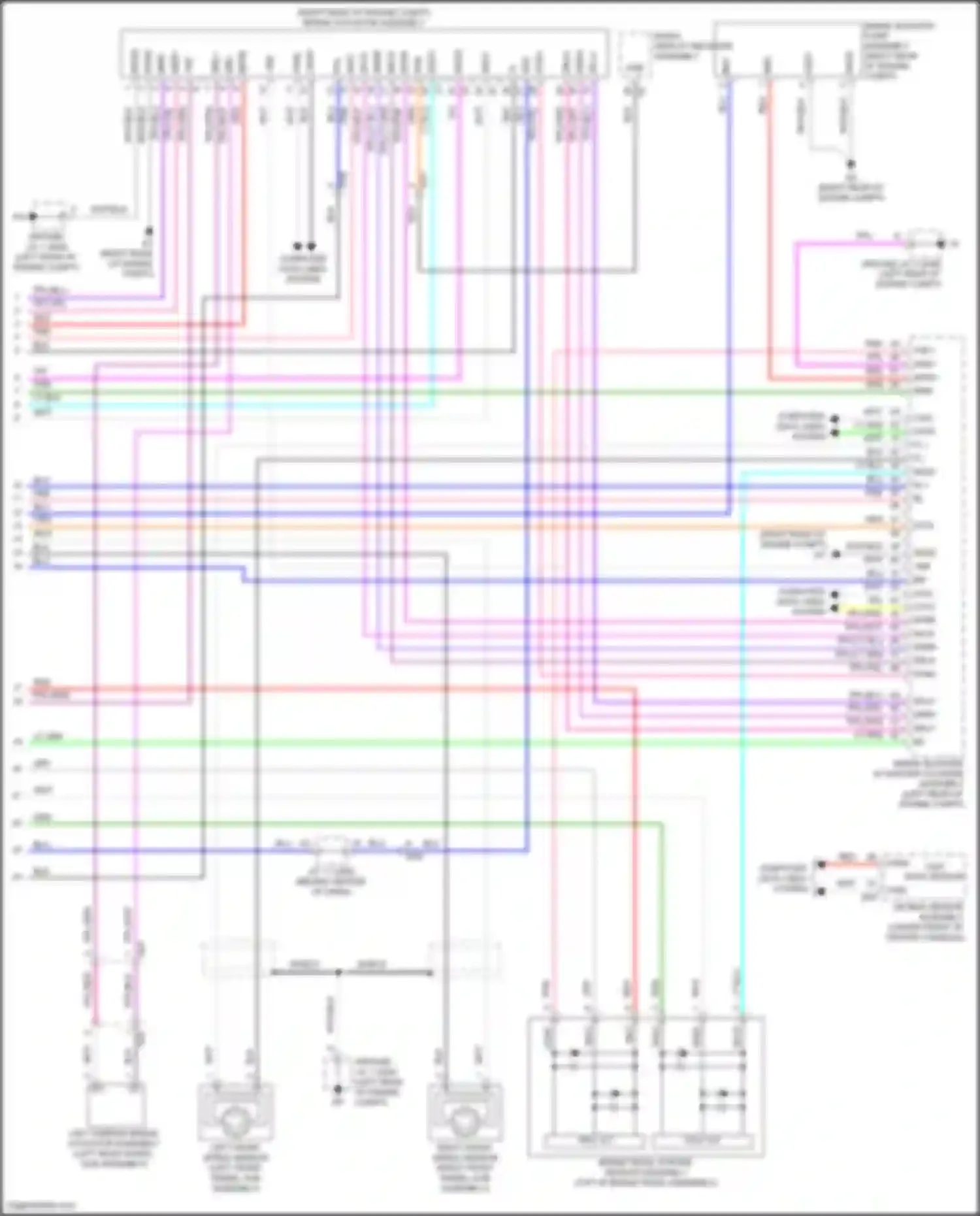 Wiring diagram air bag sensor assembly for Toyota Avalon XX50 (2018-2024) (2 of 10)