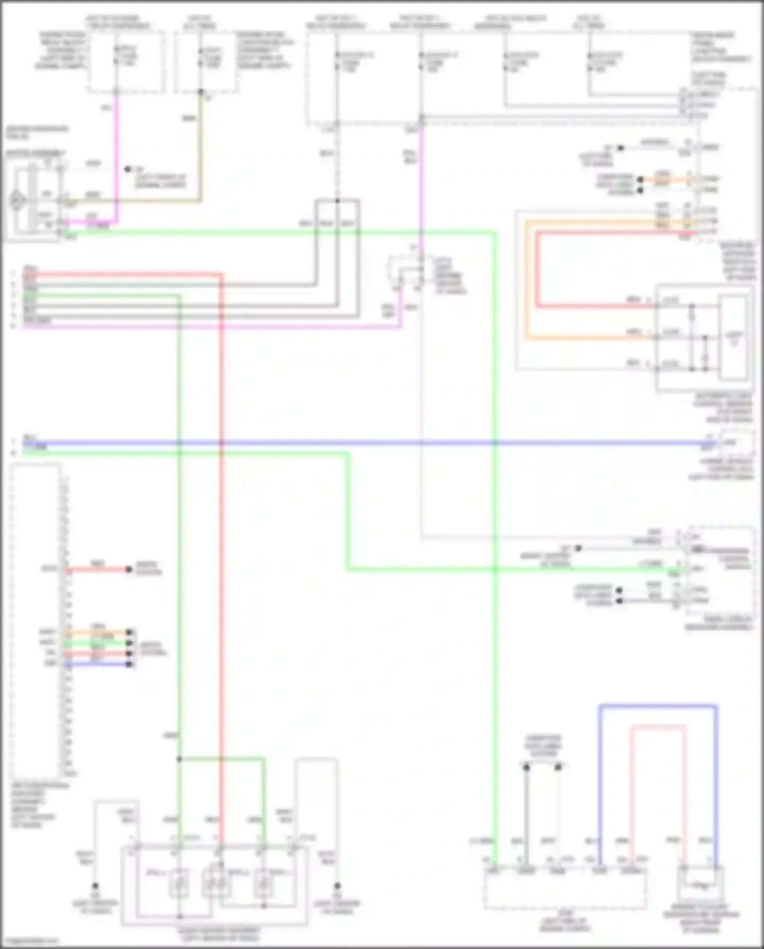 Wiring diagram air conditioning amplifier assembly for Toyota Avalon XX50 (2018-2024) (16 of 20)