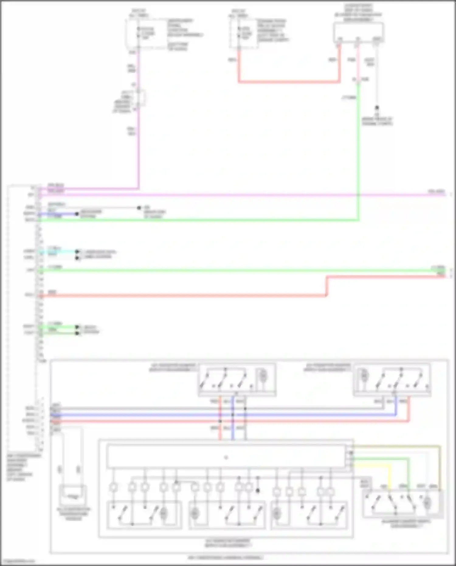 Wiring diagram b+ bus for Toyota Avalon XX50 (2018-2024) (1 of 2)