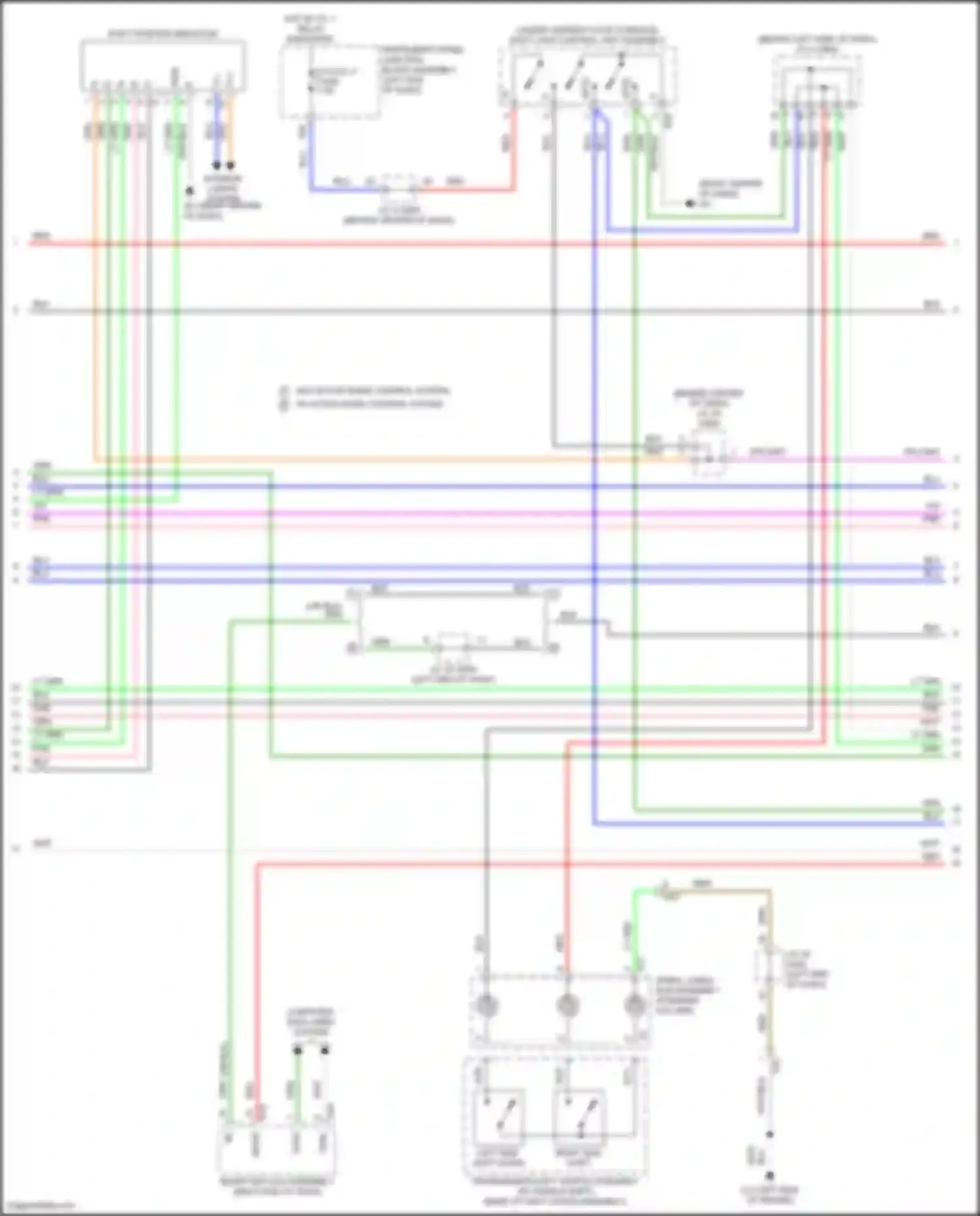 Wiring diagram blk for Toyota Avalon XX50 (2018-2024) (190 of 191)