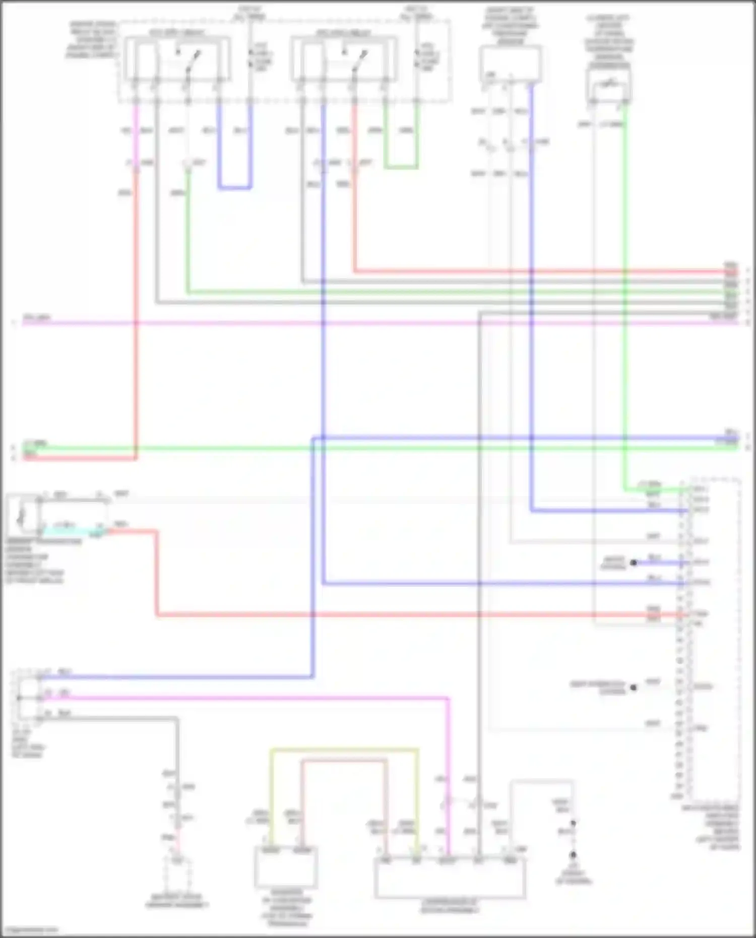 Wiring diagram blk for Toyota Avalon XX50 (2018-2024) (151 of 191)