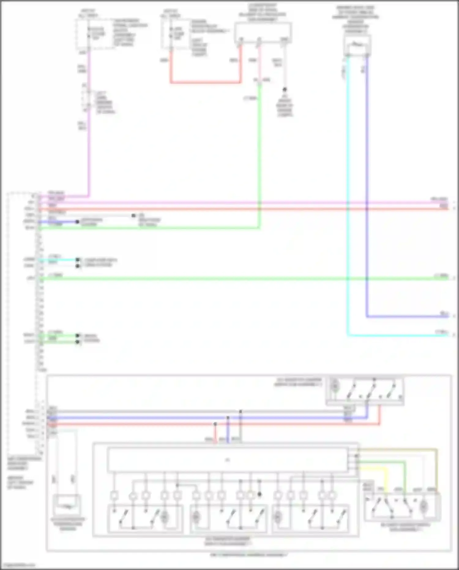 Wiring diagram blower damper servo sub-assembly 1 for Toyota Avalon XX50 (2018-2024) (1 of 2)