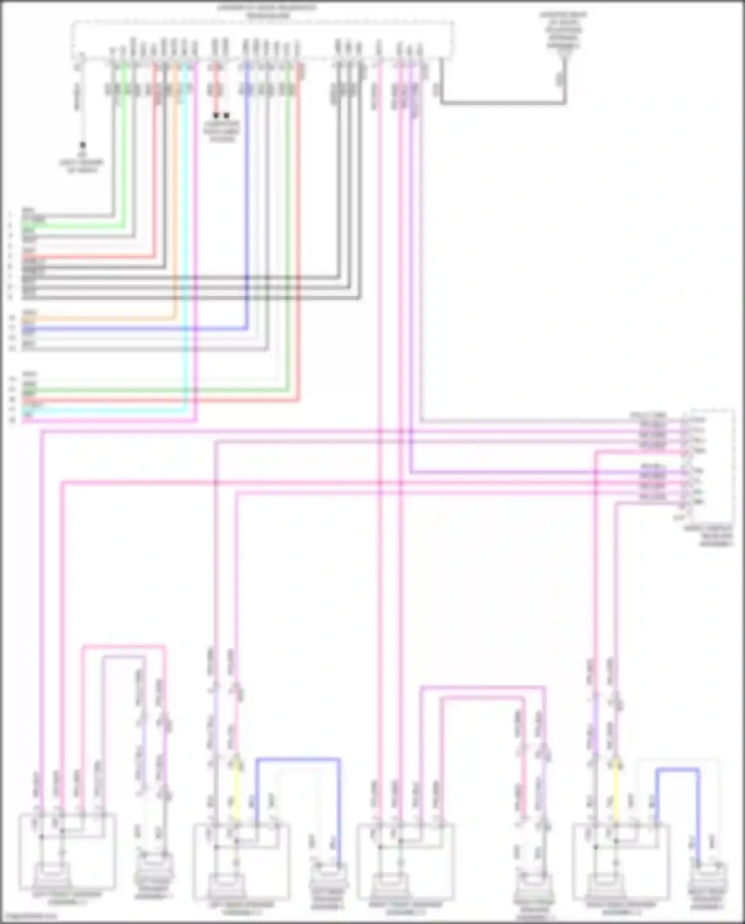 Wiring diagram computer data lines system for Toyota Avalon XX50 (2018-2024) (30 of 104)