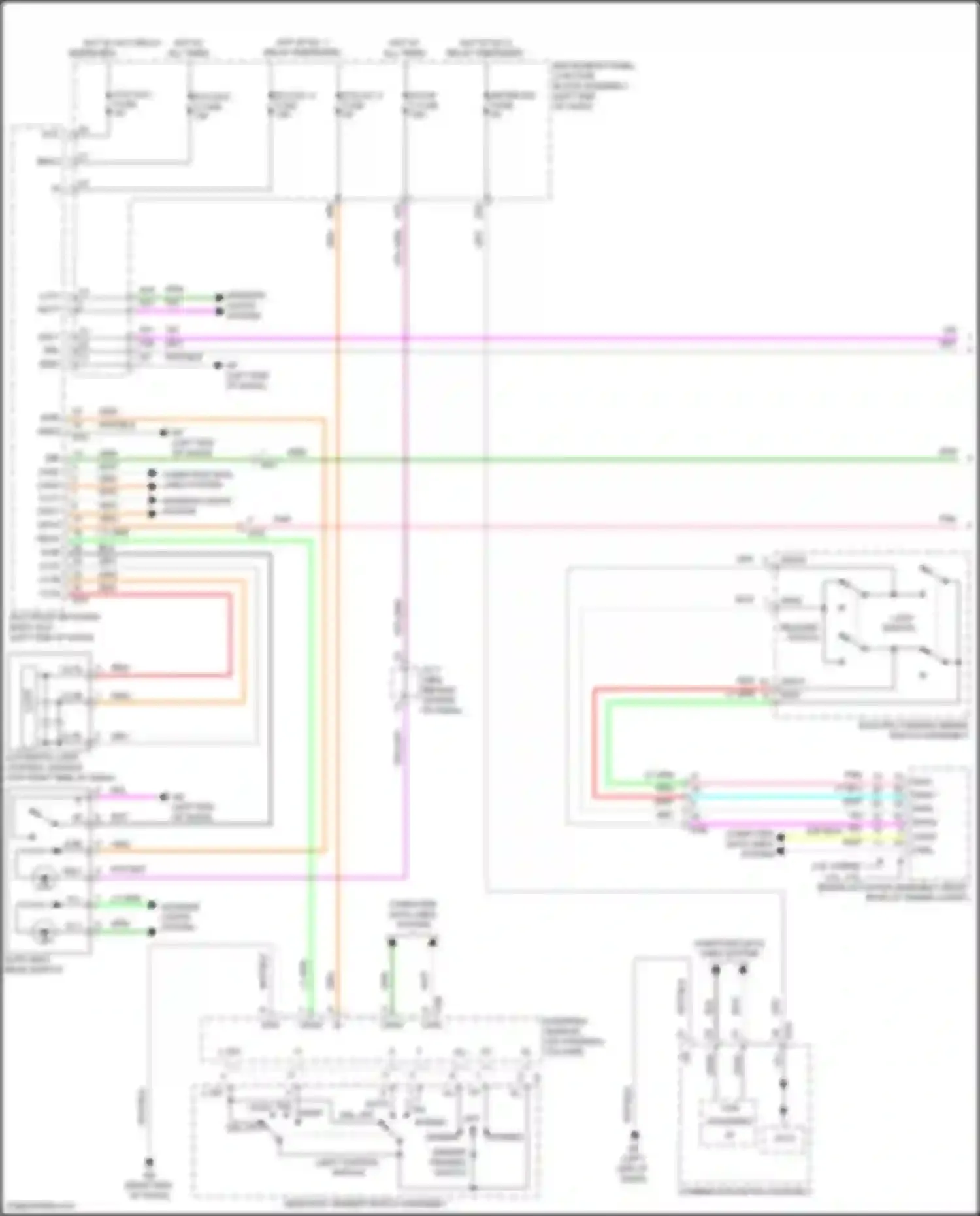 Wiring diagram dimmer, passing switch for Toyota Avalon XX50 (2018-2024) (1 of 1)