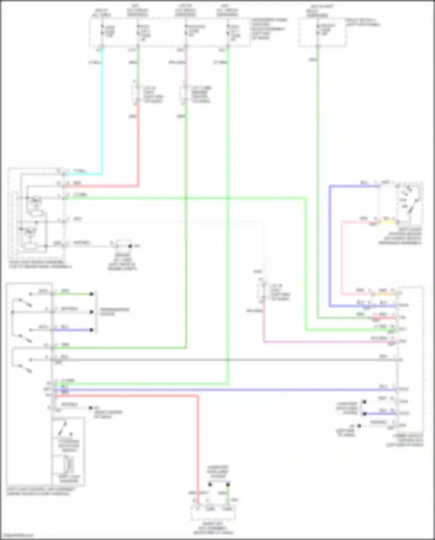 Wiring diagram ecu-acc fuse for Toyota Avalon XX50 (2018-2024) (20 of 35)
