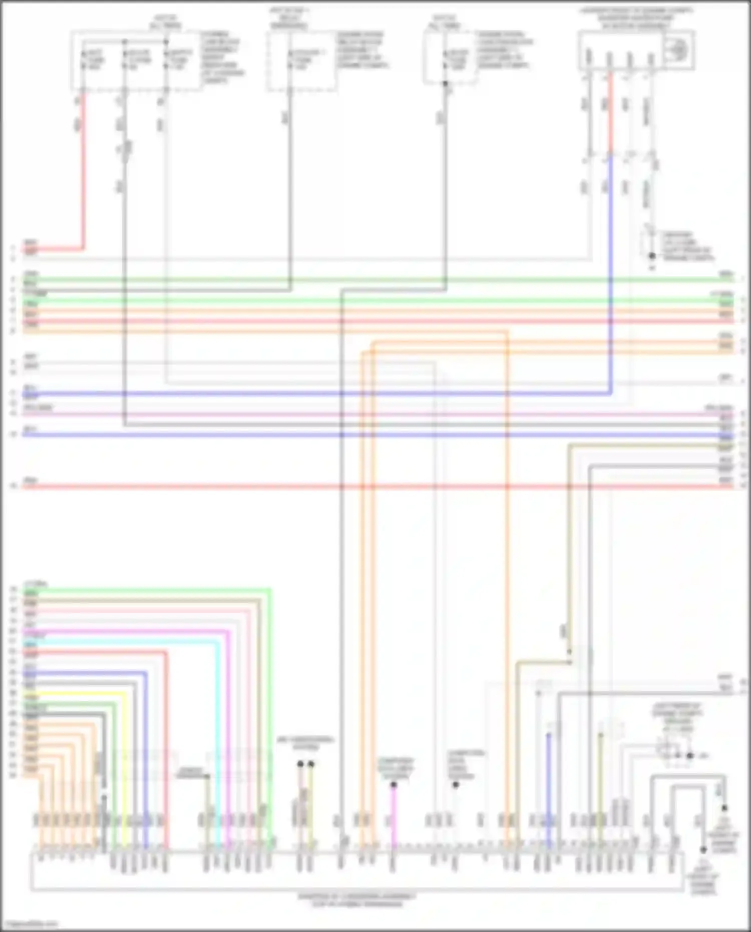 Wiring diagram ecu-b 4 fuse for Toyota Avalon XX50 (2018-2024) (2 of 2)