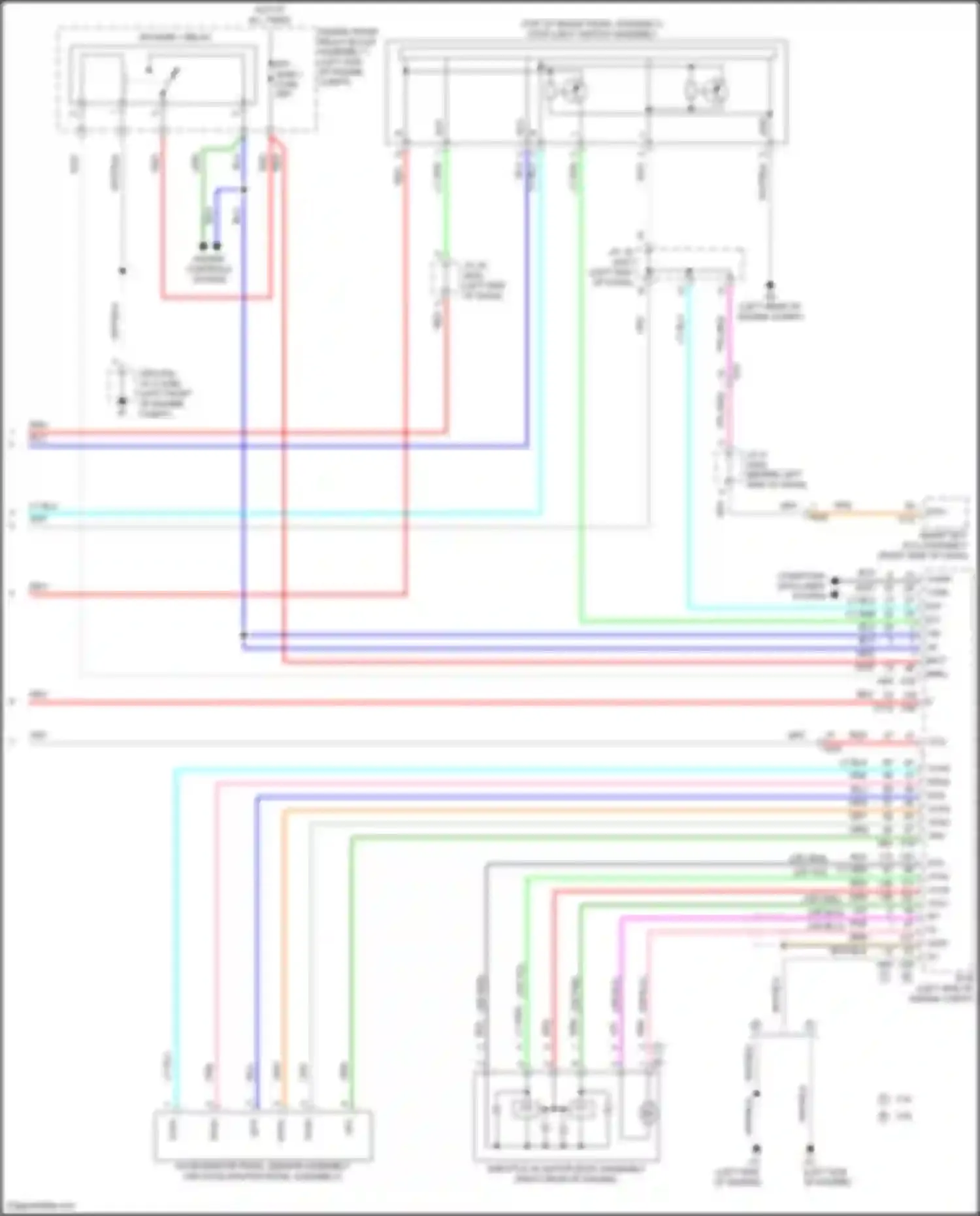 Wiring diagram efi- main 1 fuse for Toyota Avalon XX50 (2018-2024) (1 of 8)