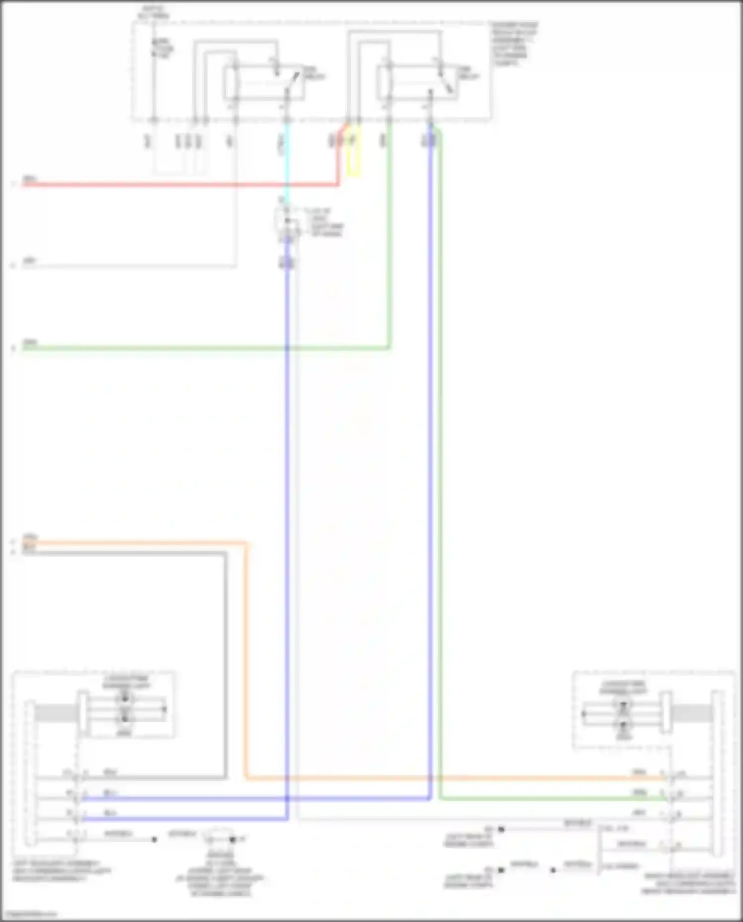 Wiring diagram engine room relay block assembly 1 for Toyota Avalon XX50 (2018-2024) (7 of 47)
