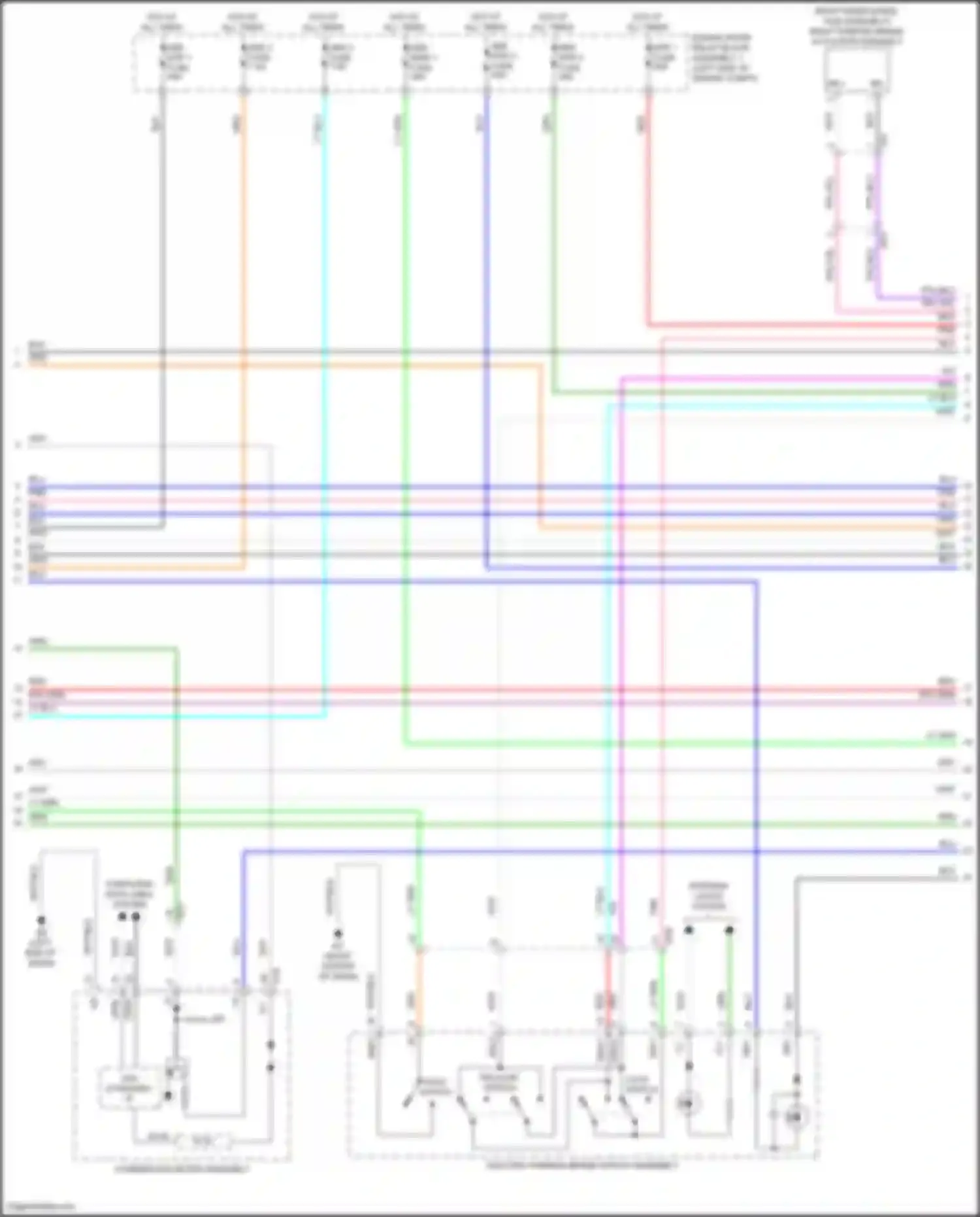 Wiring diagram hold switch for Toyota Avalon XX50 (2018-2024) (2 of 3)