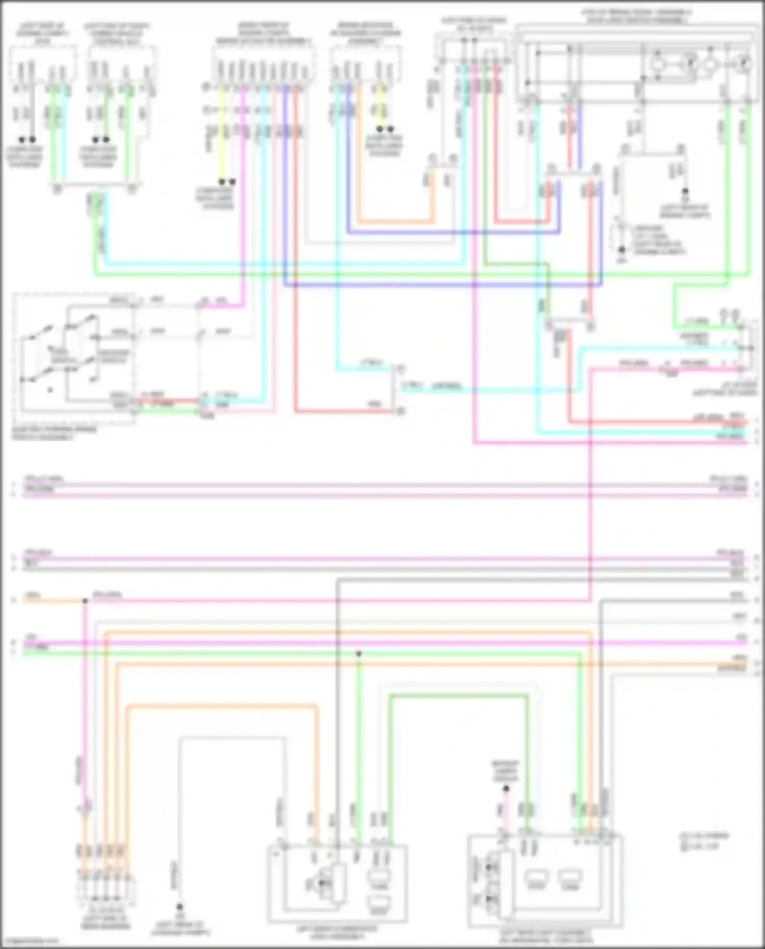 Wiring diagram hybrid vehicle control ecu for Toyota Avalon XX50 (2018-2024) (4 of 14)
