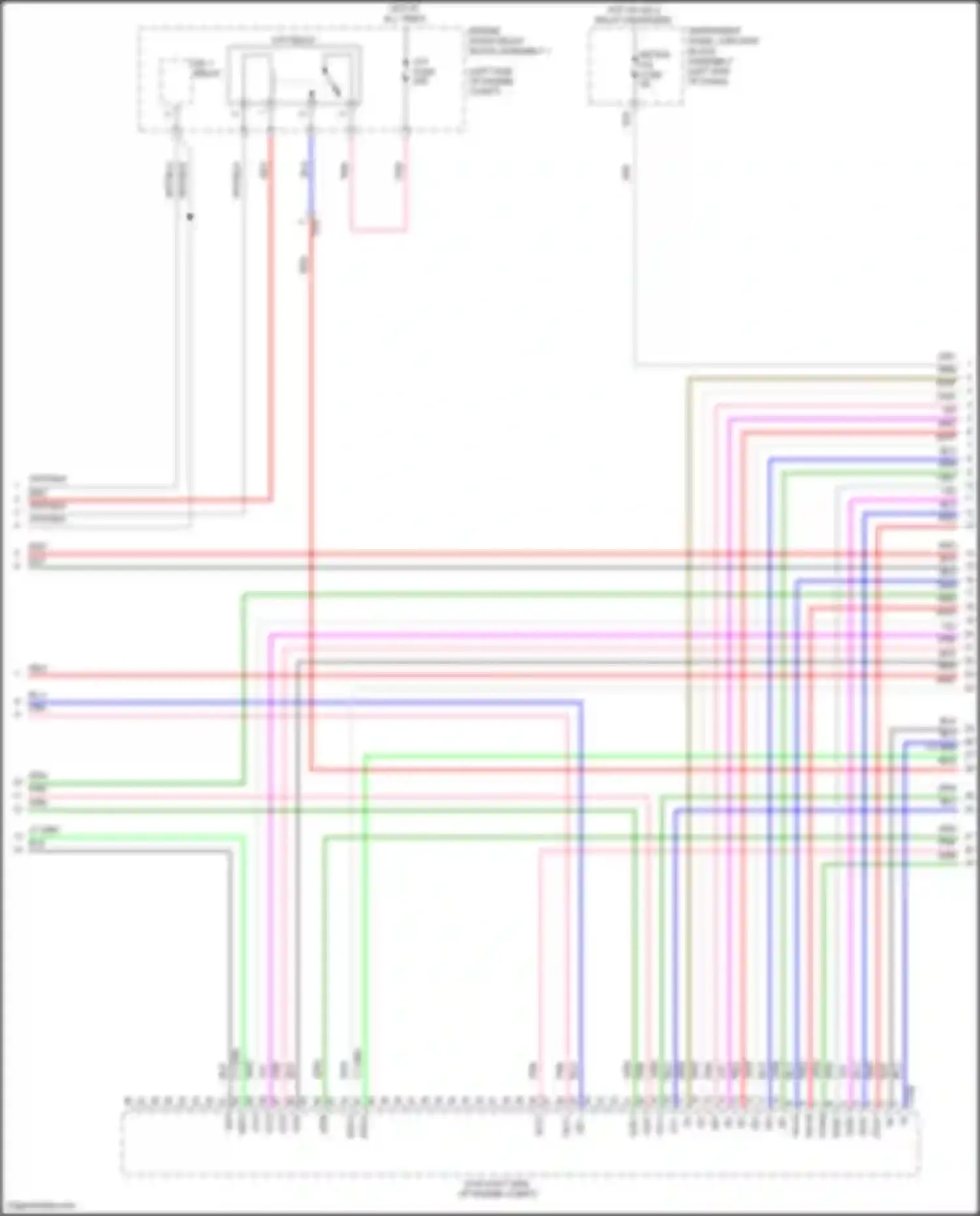 Wiring diagram instrument panel junction block assembly for Toyota Avalon XX50 (2018-2024) (107 of 115)