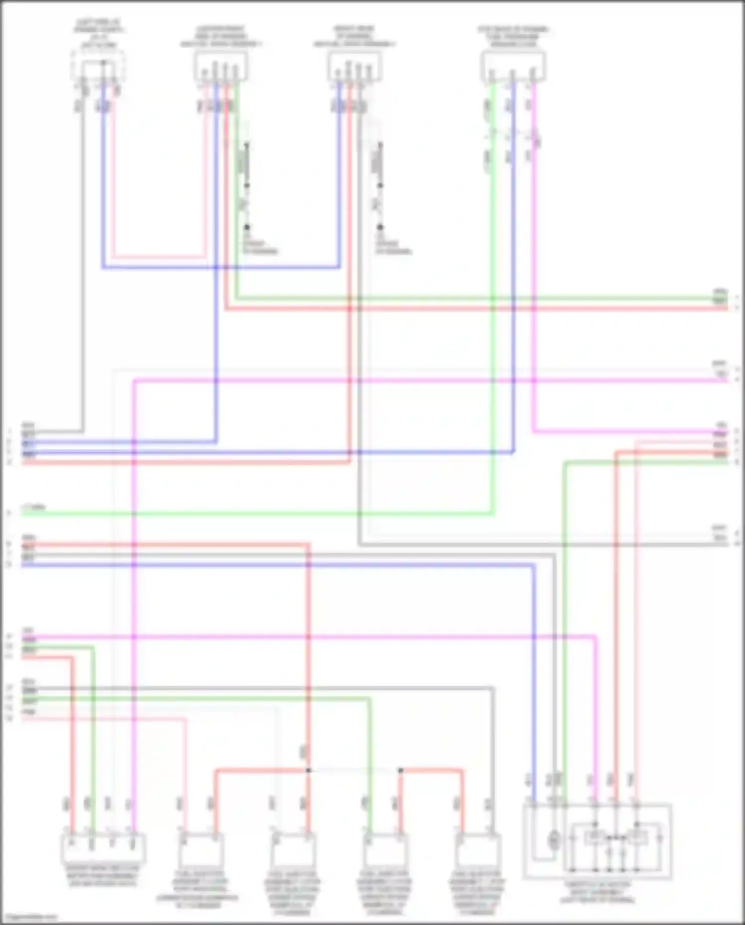 Wiring diagram intake mass air flow meter sub-assembly for Toyota Avalon XX50 (2018-2024) (2 of 3)