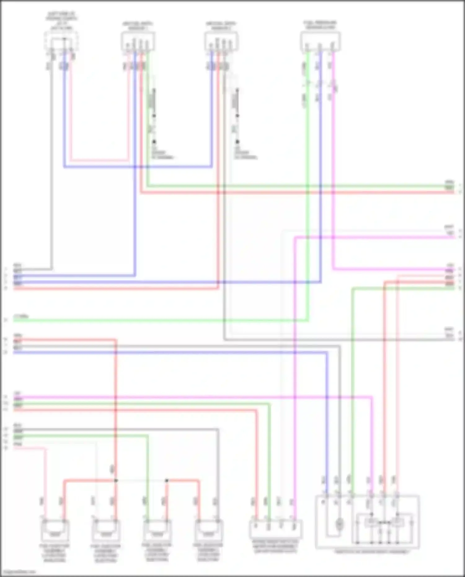 Wiring diagram intake mass air flow meter sub-assembly for Toyota Avalon XX50 (2018-2024) (1 of 3)