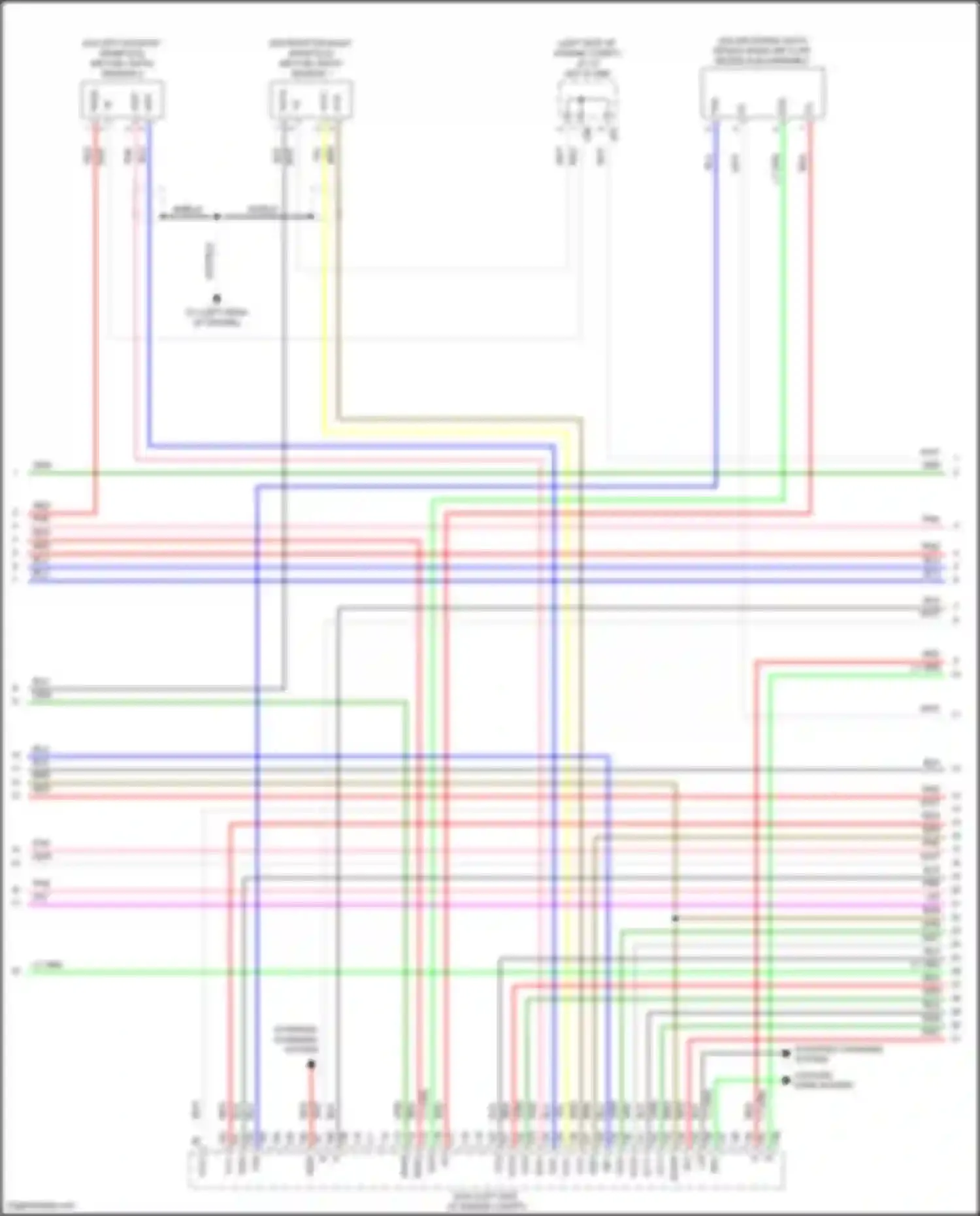 Wiring diagram intake mass air flow meter sub-assembly for Toyota Avalon XX50 (2018-2024) (3 of 3)