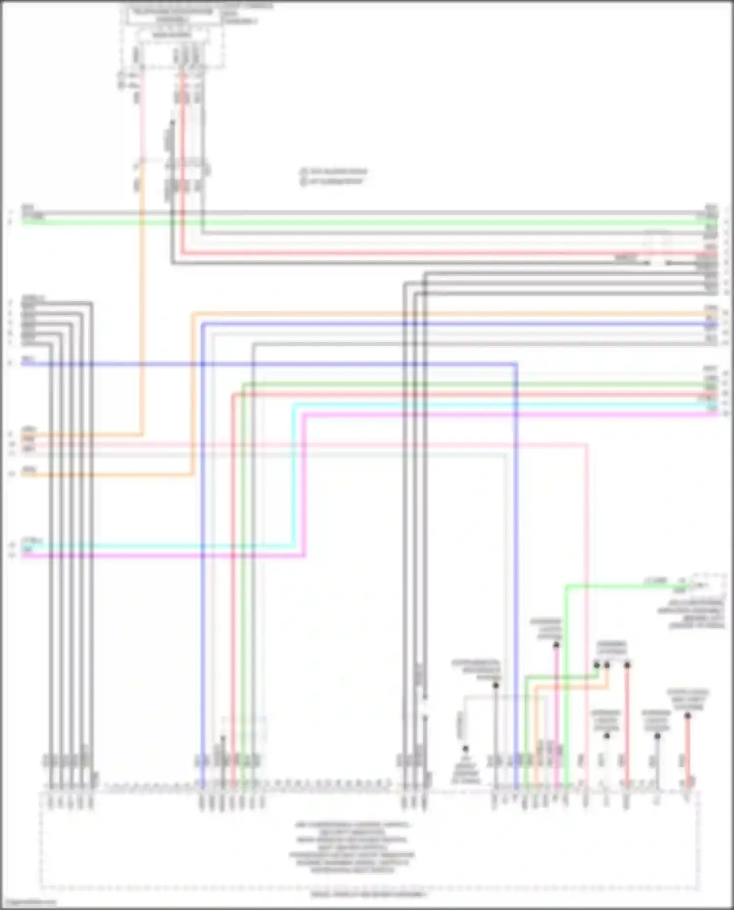Wiring diagram main board for Toyota Avalon XX50 (2018-2024) (4 of 4)
