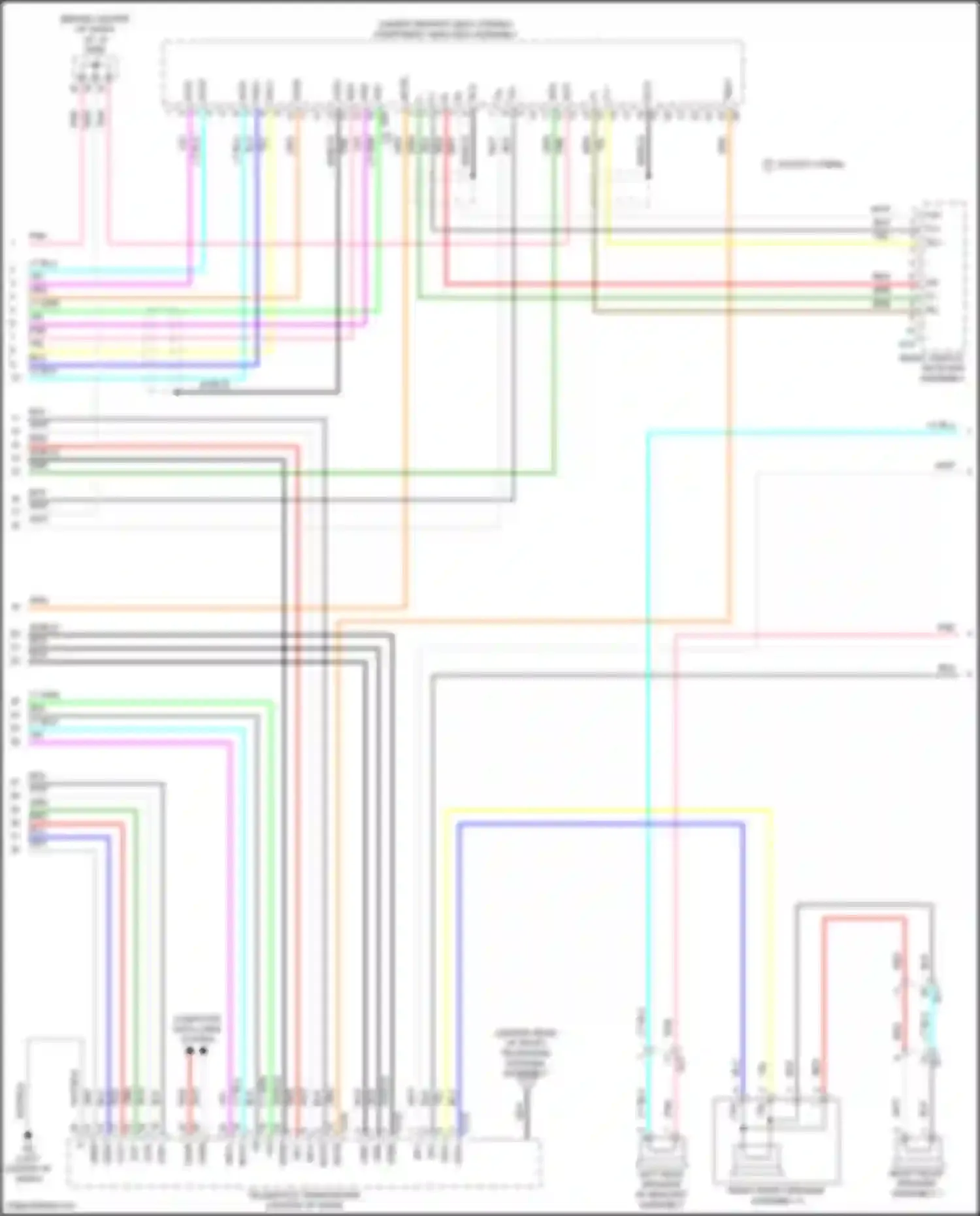 Wiring diagram mci- for Toyota Avalon XX50 (2018-2024) (1 of 4)